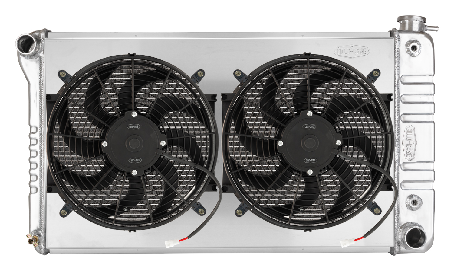 Cold Case Radiators GMA43ASK - 66-71 Oldsmobile 442 Aluminum Radiator & Dual 14 Inch Fan Kit