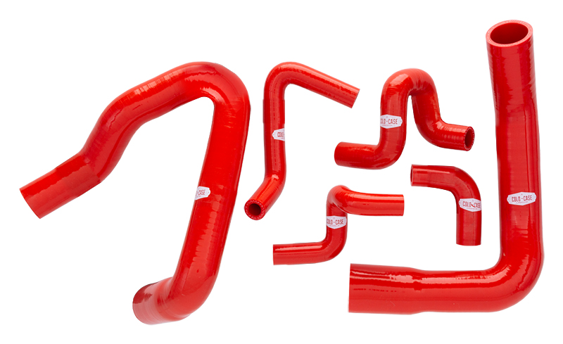 Cold Case Radiators HFOR05R - 89-93 Mustang Silicone Radiator Hose Kit Red