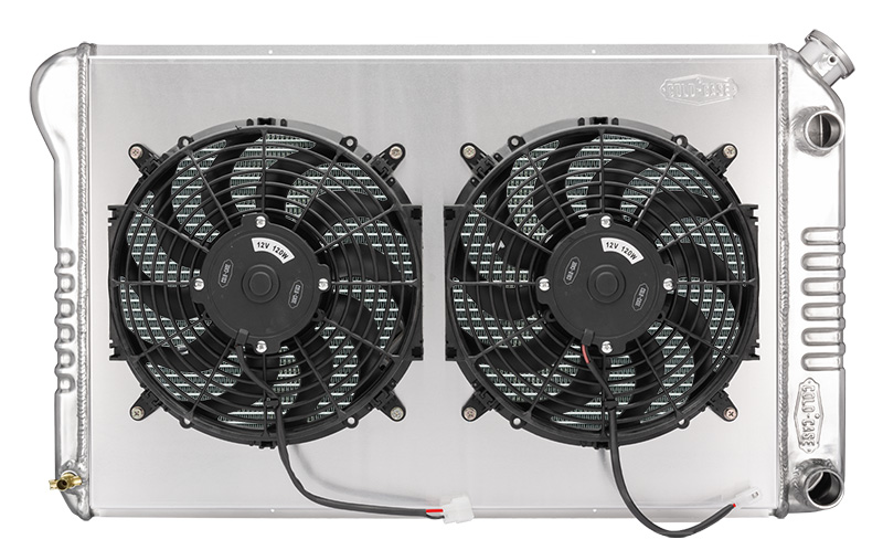 Cold Case Radiators GMG544-5K - 78-88 GM G-Body Aluminum Radiator and 12 Inch Dual Fan Kit AT LS Swap