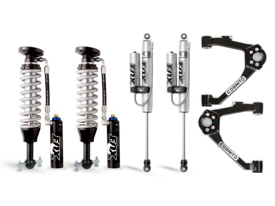 Cognito 210-P1012 - 3-Inch Elite Leveling Kit with Fox FSRR Shocks for 07-18 Silverado/Sierra 1500 2WD/4WD With OEM Cast Steel Control Arms