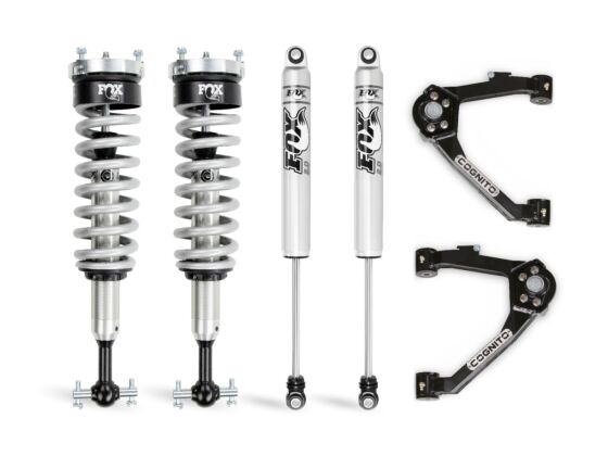 Cognito 210-P0962 - 3-Inch Performance Leveling Kit With Fox 2.0 IFP Shocks for 14-18 Silverado/Sierra 1500 2WD/4WD With OEM Stamped Steel/Cast Aluminum Control Arms