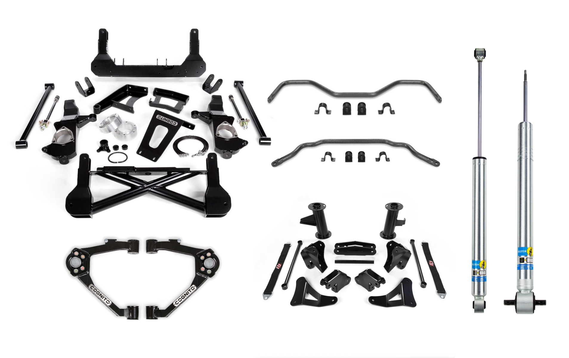 Cognito 210-P1145 - 10-Inch Performance Lift Kit with Bilstein 5100 Series Shocks For 07-18 Suburban 1500/Yukon XL 1500 2WD/4WD with OEM Cast steel upper control arms