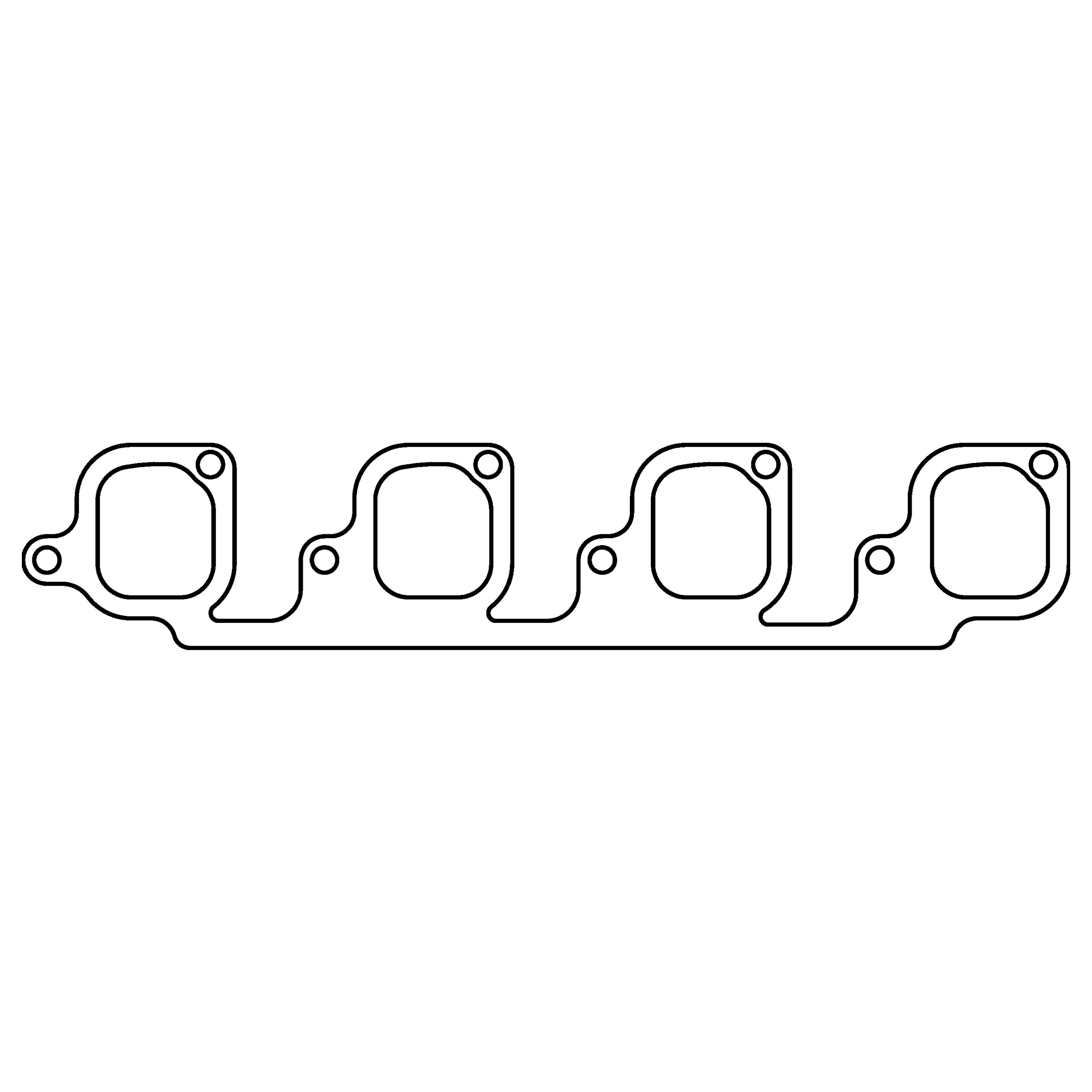 Cometic C15104 - Ford 335 Series V8 .064in AM Exhaust Manifold Gasket Set - 4BBL Heads