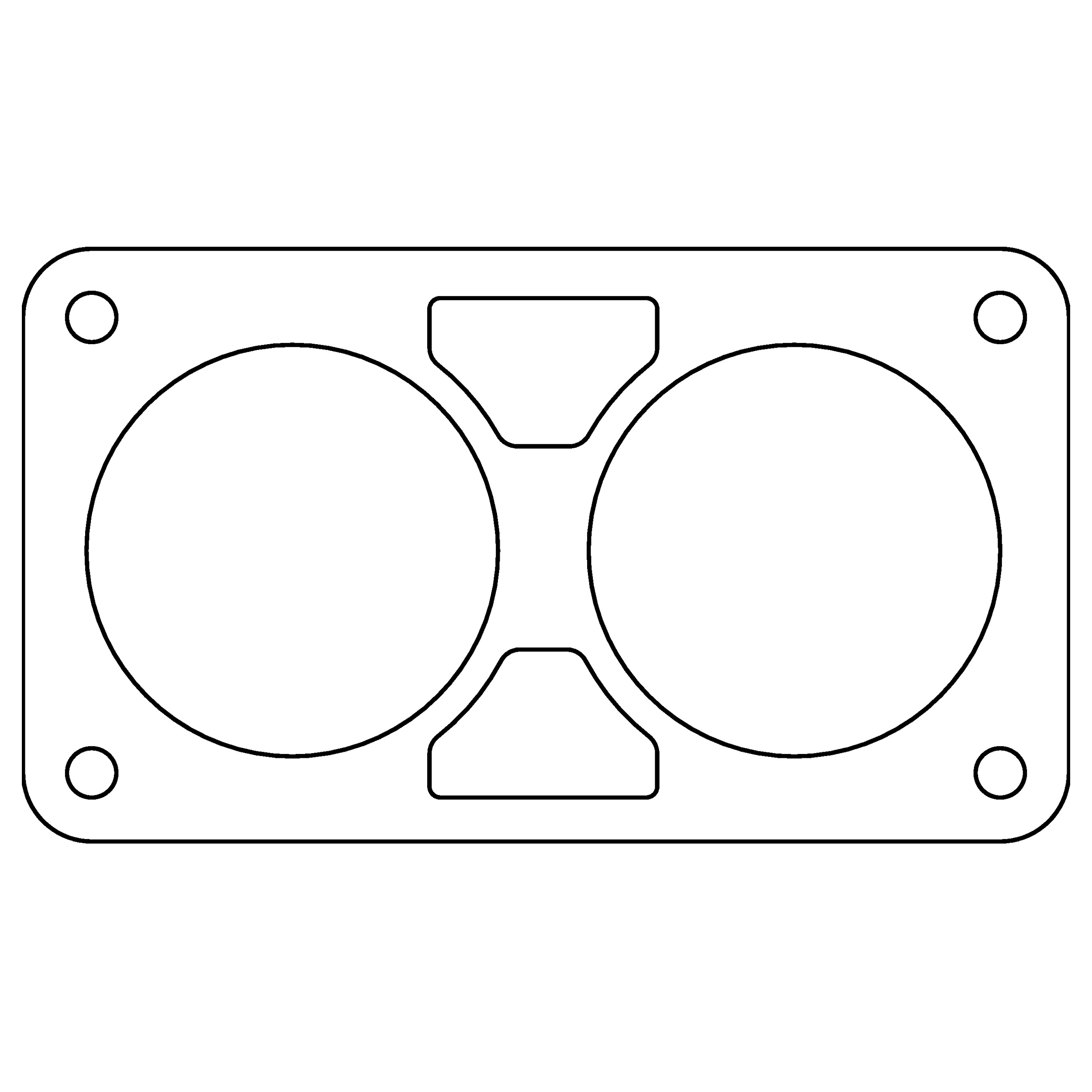 Cometic C15079 - Chrysler Gen 3 6.1L 80mm Throttle Body Gasket .020in Fiber Cometic C15079 - Chrysler Gen 3 6.1L 80mm Throttle Body Gasket .020in Fiber