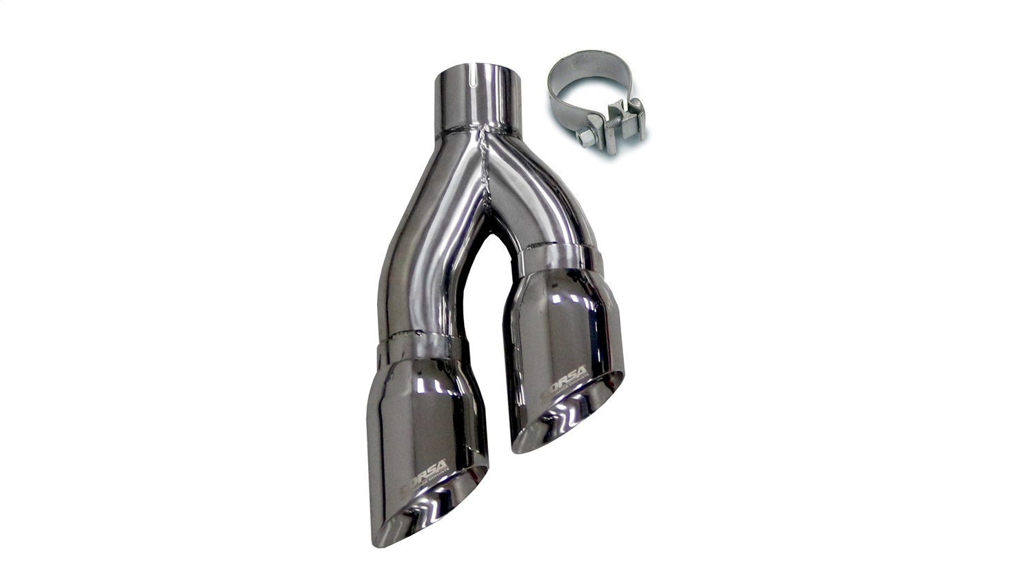 Corsa Performance 14031 - One Twin 4.0 Inch Side Swept Polished Pro-Series Tips (Clamp Included) Fits  Exhaust Kits Stainless Steel  Performance