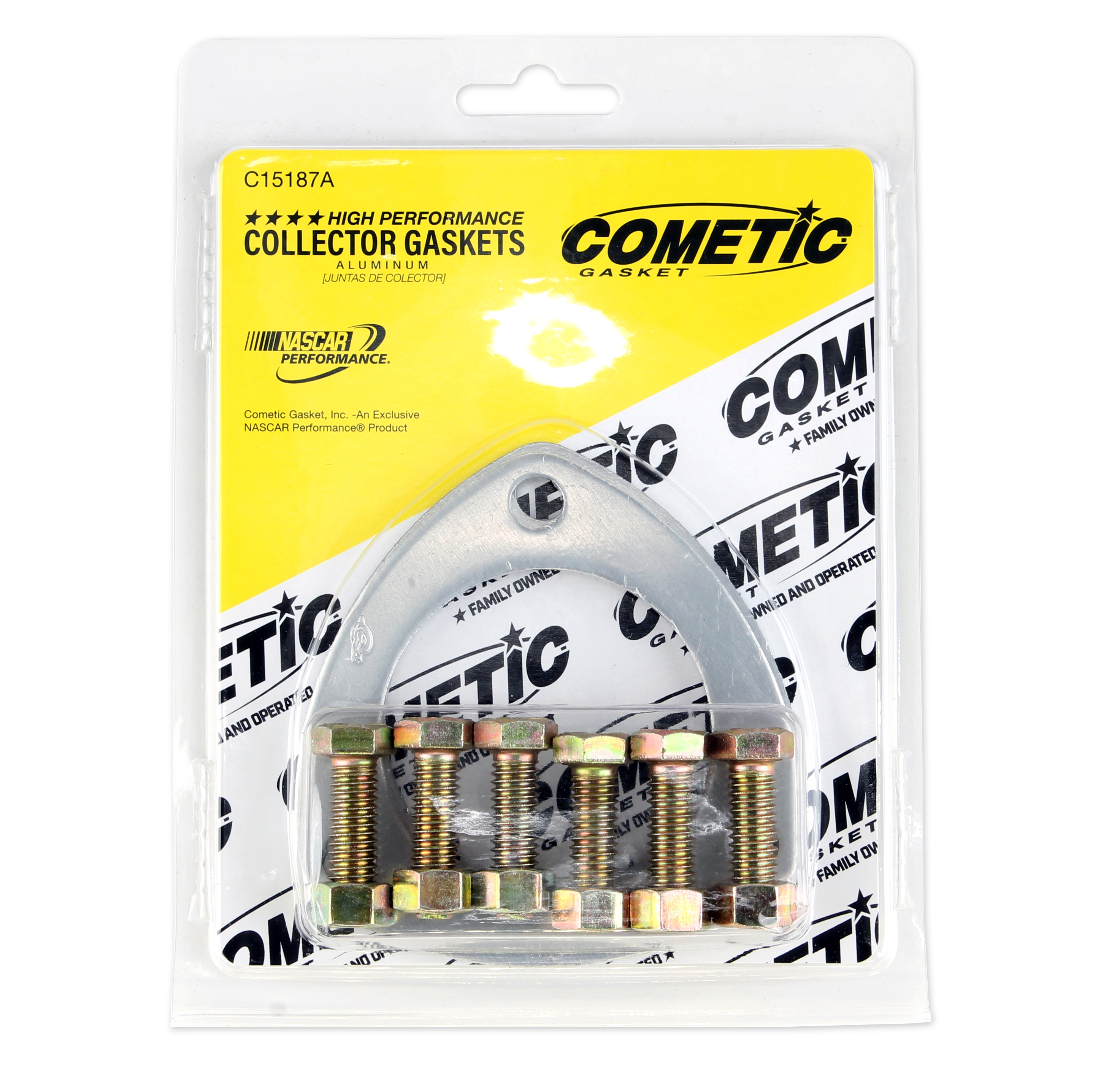 Cometic C15187A - Exhaust Header Collector Gasket .040in Aluminum-2.5in Diameter Port-3.5in Bolt Circle-Set Cometic C15187A - Exhaust Header Collector Gasket .040in Aluminum-2.5in Diameter Port-3.5in Bolt Circle-Set
