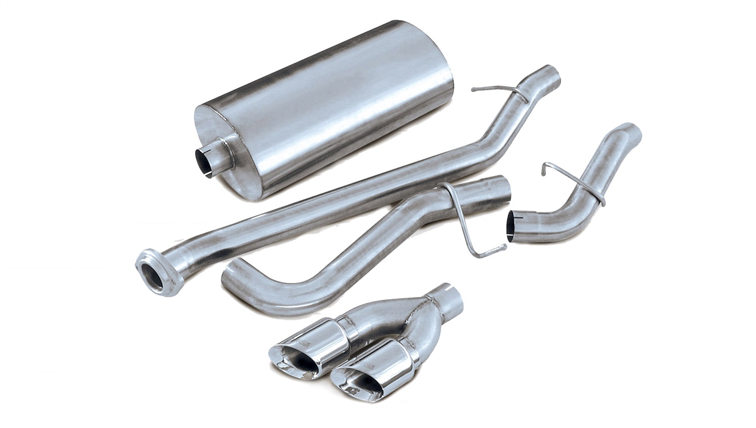 Corsa Performance 14232 - 3.0 Inch Cat-Back Sport Single Side Exhaust 4.0 Inch Polished Tips 2002-06 Chevy Tahoe 5.3L V8 Stainless Steel  Performance