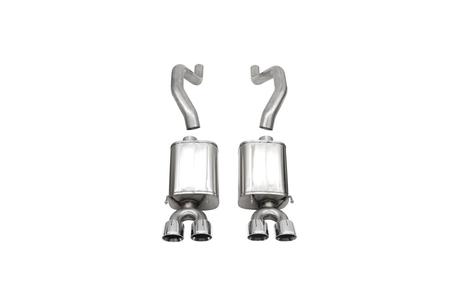 Corsa Performance 14164 - 3.0 Inch Axle-Back Sport Dual Exhaust Twin 4.0 Inch Polished Tips 06-13 Corvette Z06 7.0L/ZR1 6.2L Stainless Steel  Performance