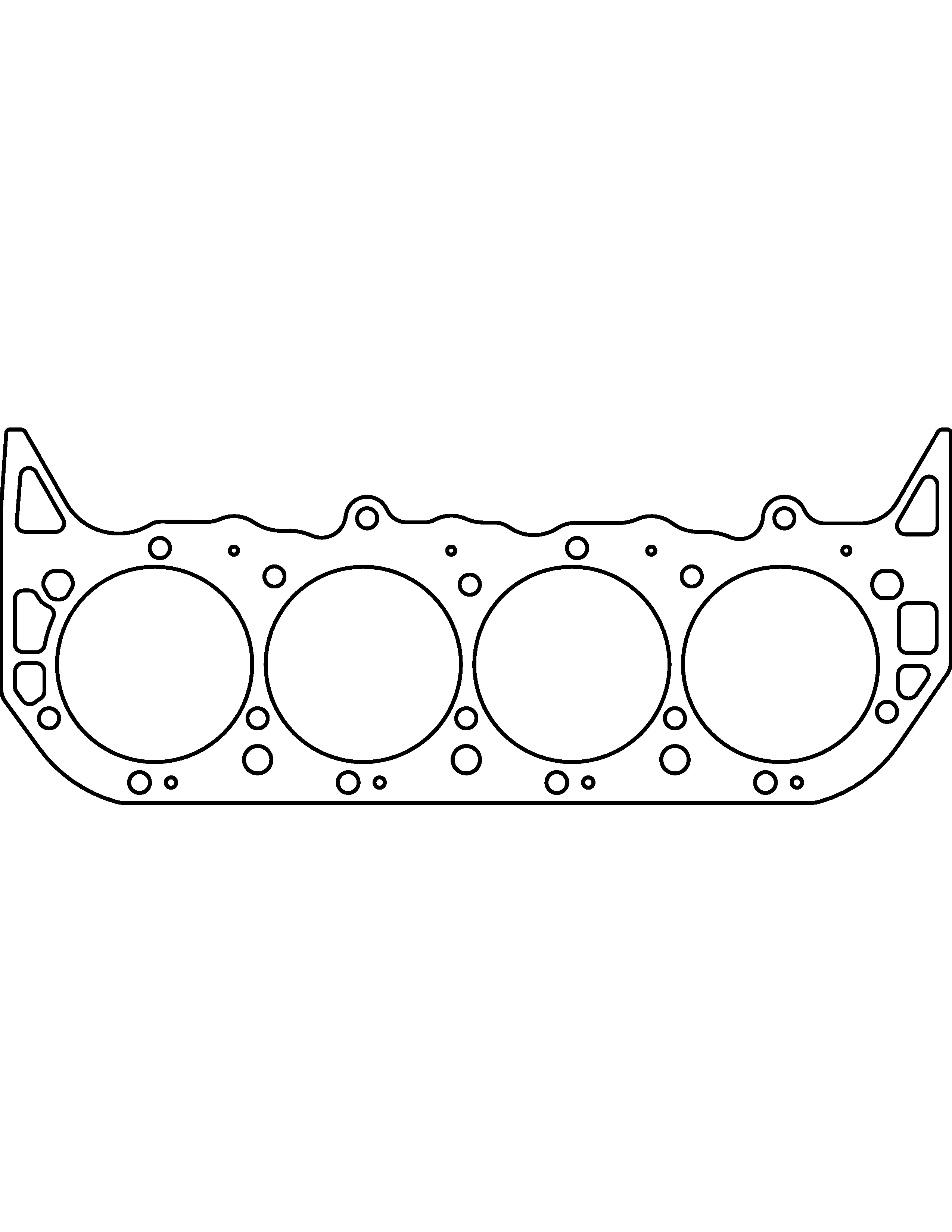 Cometic C15414-043 - Chevy Big Block 4.530in Bore 0.043in Copper Head Gasket Cometic C15414-043 - Chevy Big Block 4.530in Bore 0.043in Copper Head Gasket