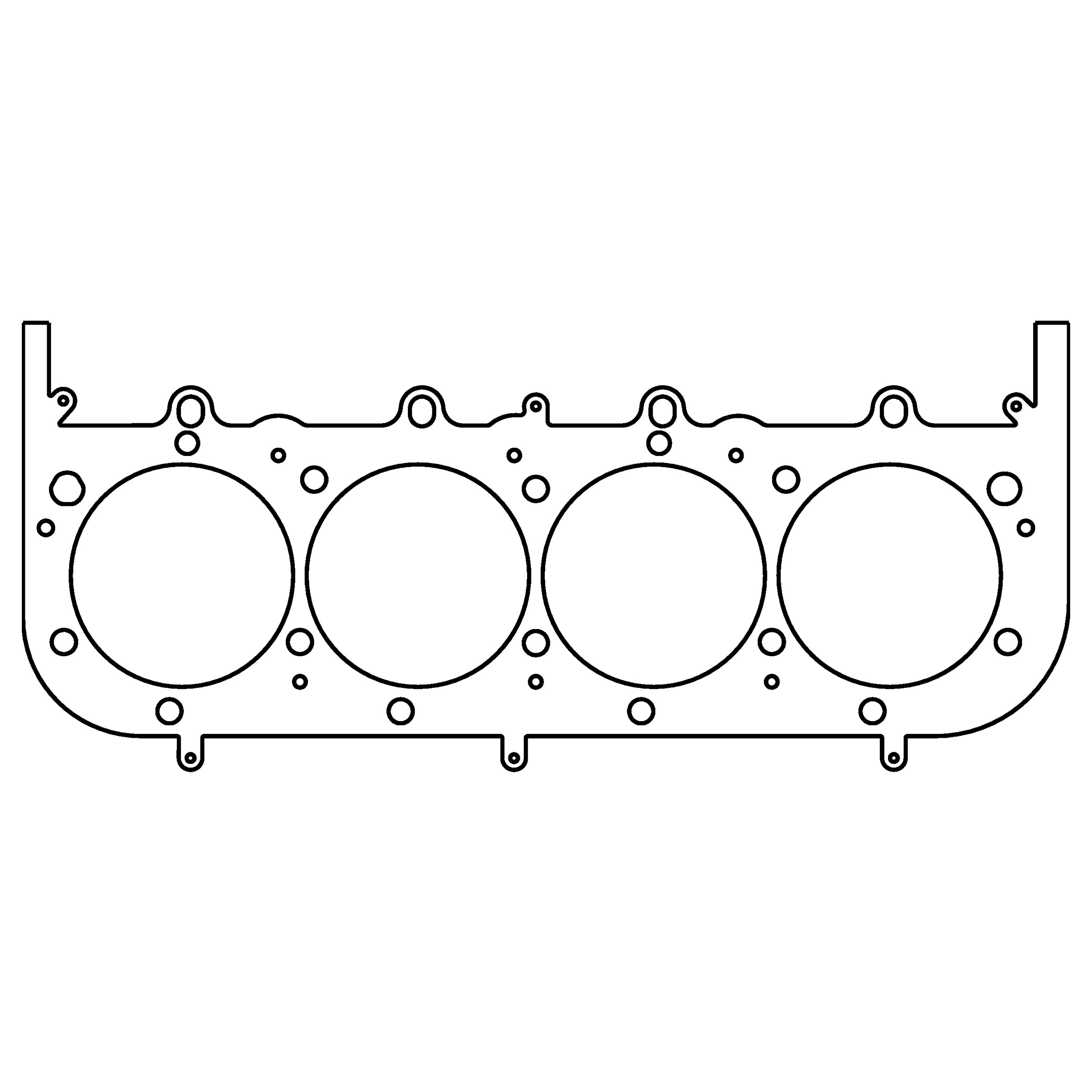 Cometic C15398-052 - GM Brodix 8B 5000/8B 5025 Pro Stock .052in MLS Cylinder Head Gasket - 4.760in Bore