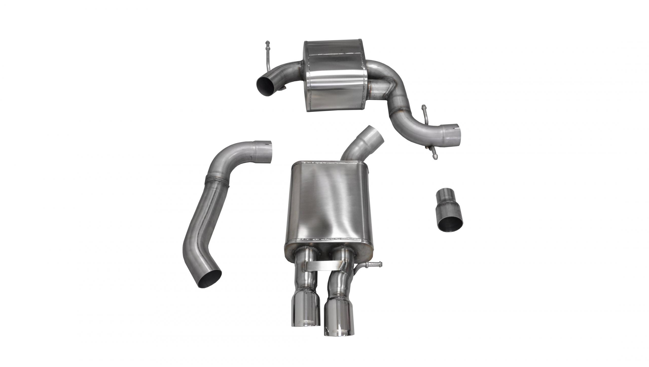 Corsa Performance 14598 - 3.0 Inch Cat-Back Touring Single Rear Exhaust 3.0 Inch Polished Tips 06-10 Volkswagen Jetta GLI Mk5 2.0T Stainless Steel Performance Corsa Performance 14598 - 3.0 Inch Cat-Back Touring Single Rear Exhaust 3.0 Inch Polished Tips 06-10 Volkswagen Jetta GLI Mk5 2.0T Stainless Steel Performance