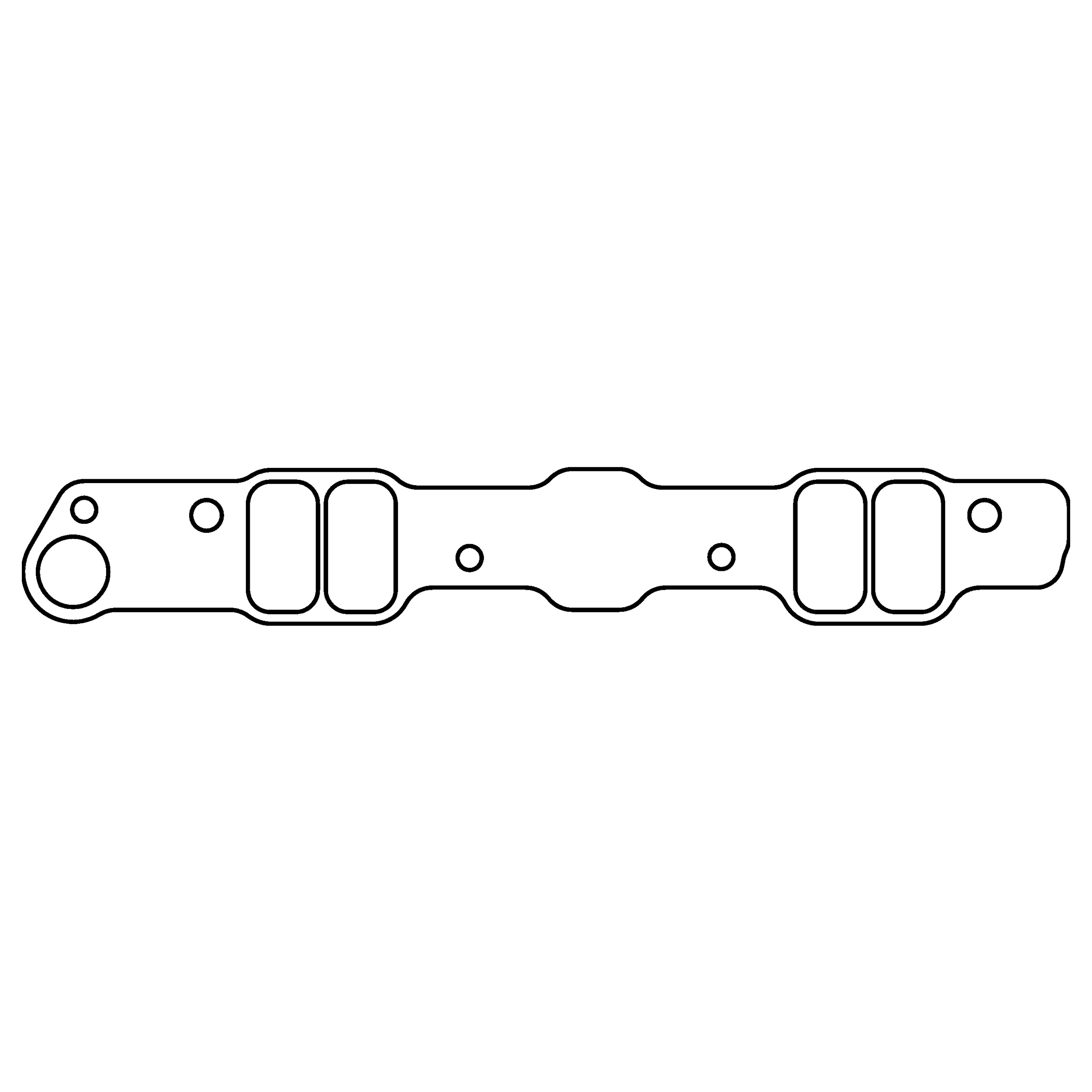 Cometic C15331FC - Pontiac 400 V8 .060in Fiber Intake Gasket Set-2.200in x 1.180in Rectangular Ports-W/Ram Air