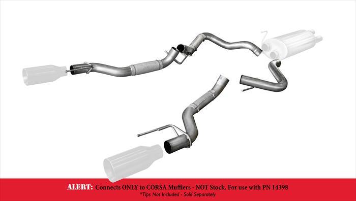 Corsa Performance 14399 - Cat-Back Conversion Dual Rear 17-Present Ford F150 Raptor EcoBoost 3.5L V6 Turbo Stainless Steel Performance Corsa Performance 14399 - Cat-Back Conversion Dual Rear 17-Present Ford F150 Raptor EcoBoost 3.5L V6 Turbo Stainless Steel Performance