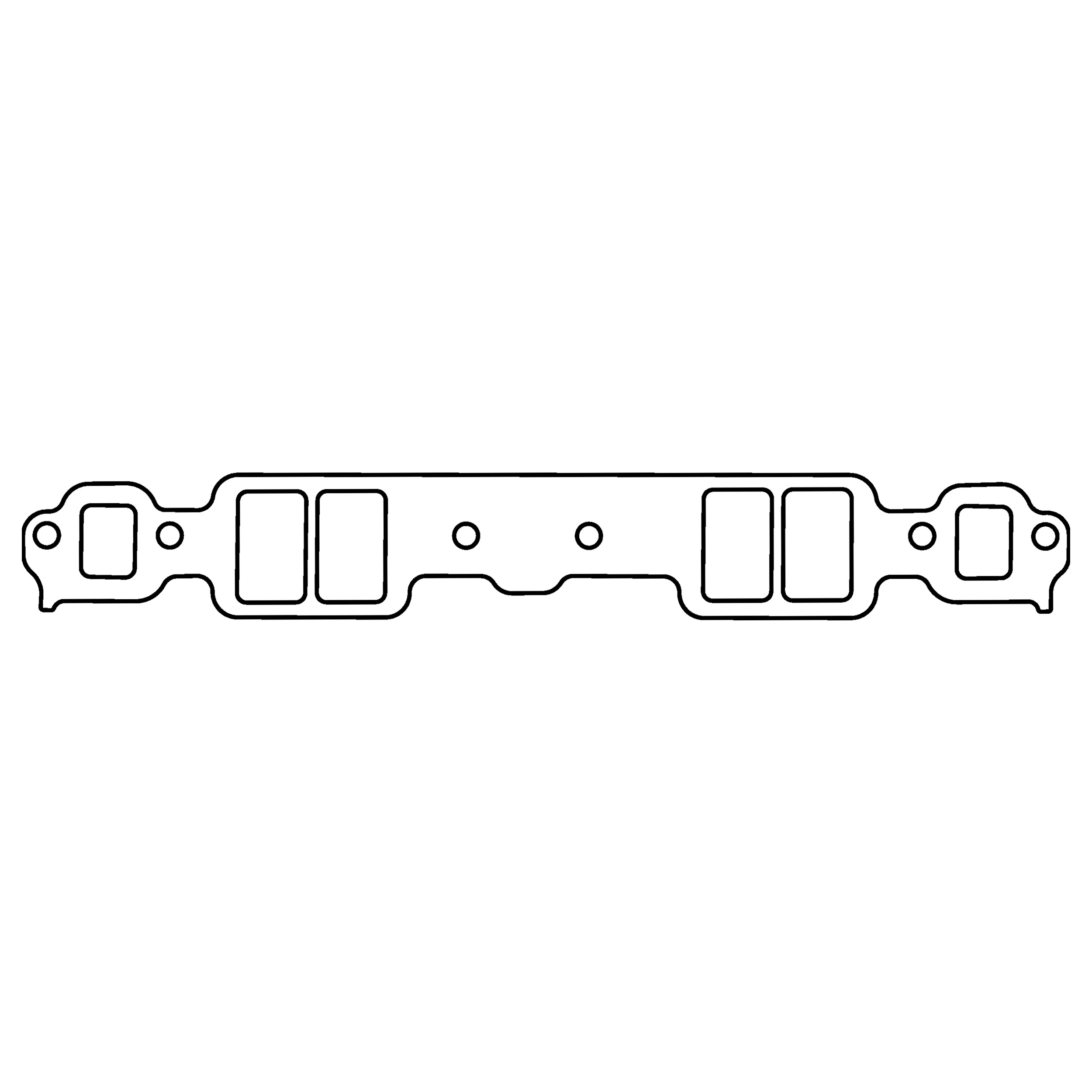 Cometic C15580-060 - Gasket Automotive GM Gen-1 Small Block V8 .060 in Fiber Intake Manifold Gasket Set; 2.090 in x 1.280 in Rectangular Race Ports