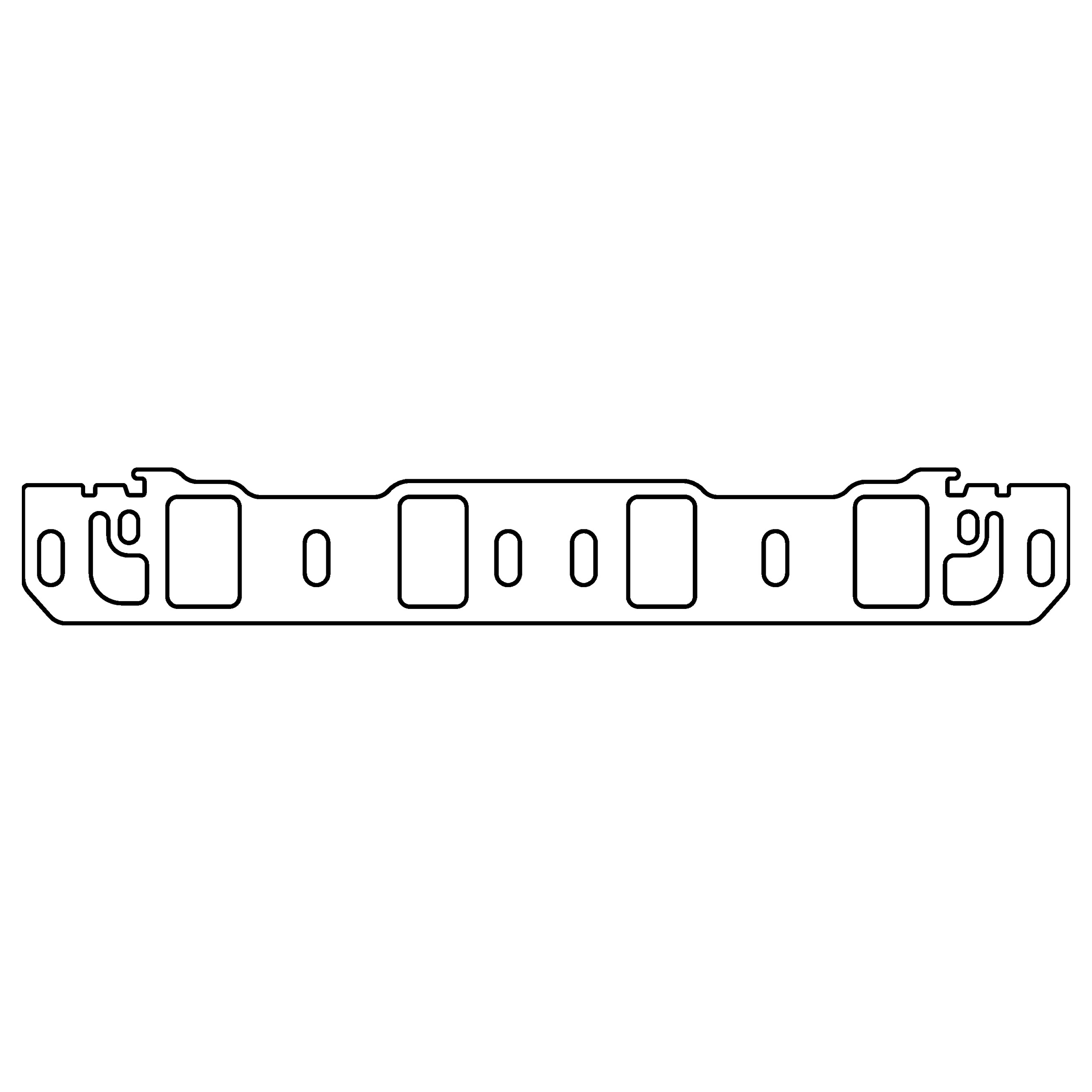 Cometic C15610-060 - Ford Windsor .060in Fiber Intake Manifold Gasket Set - 2.100in x 1.280in Port