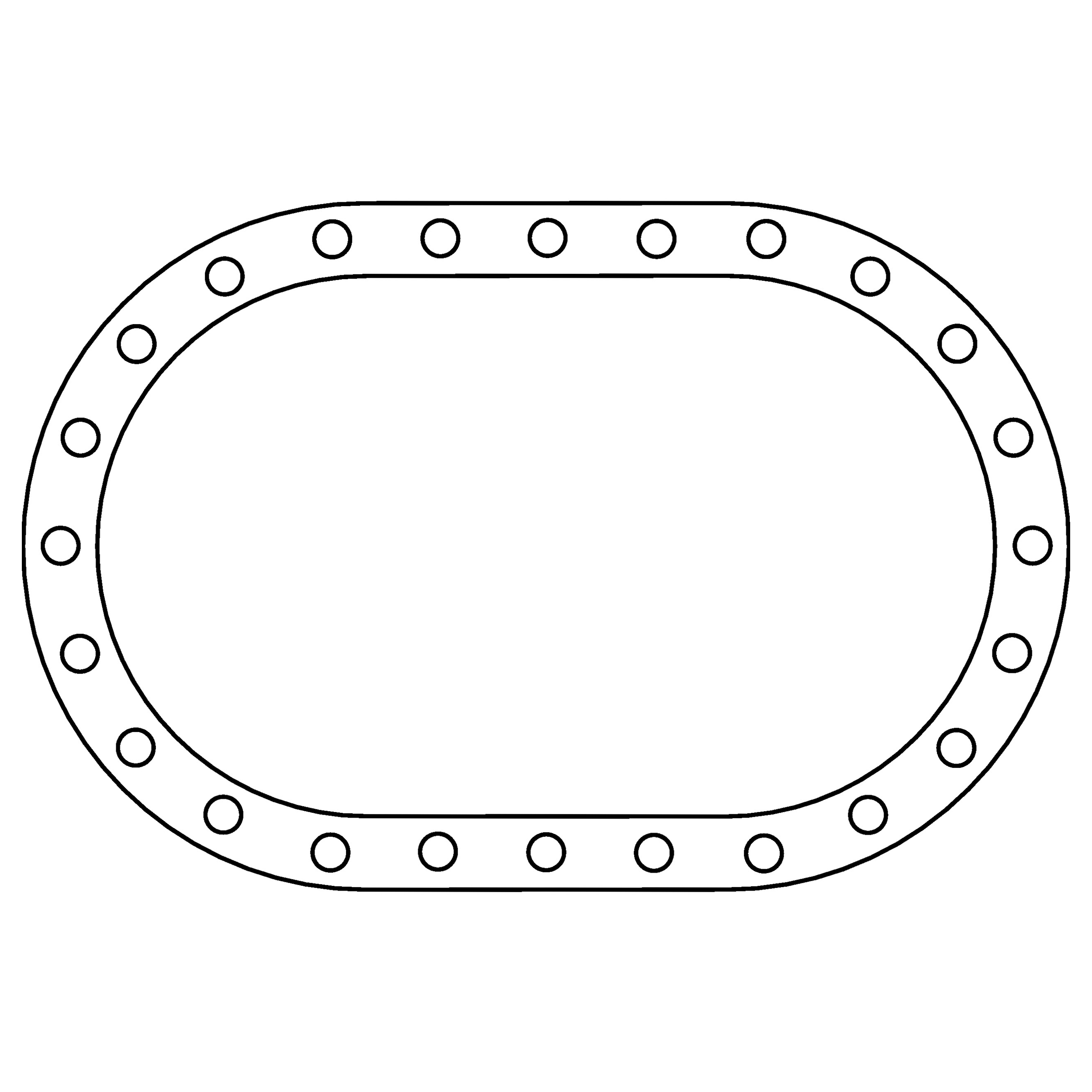 Cometic C15619 - Fuel Cell .062in Fiber Filler Gasket - 24 Bolt - Oval