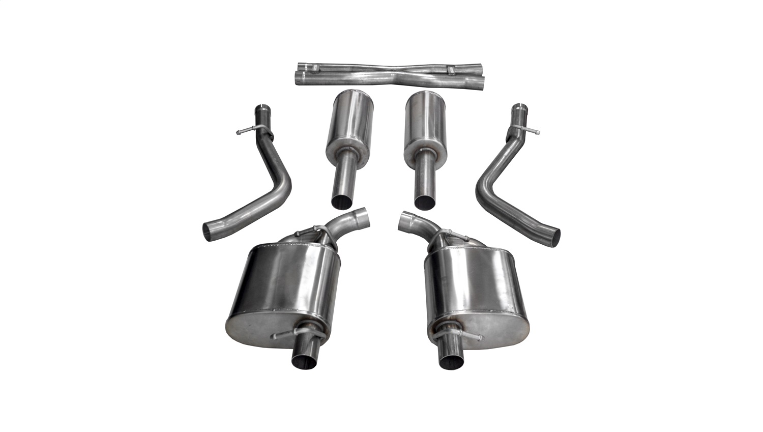 Corsa Performance 14973 - 2.5 Inch Cat-Back Xtreme Dual Rear Exit Exhaust 15-17 Chrysler 300 R/T/15-16 Dodge Charger R/T (Not Daytona) 5.7L V8 Stainless Steel Performance Corsa Performance 14973 - 2.5 Inch Cat-Back Xtreme Dual Rear Exit Exhaust 15-17 Chrysler 300 R/T/15-16 Dodge Charger R/T (Not Daytona) 5.7L V8 Stainless Steel Performance