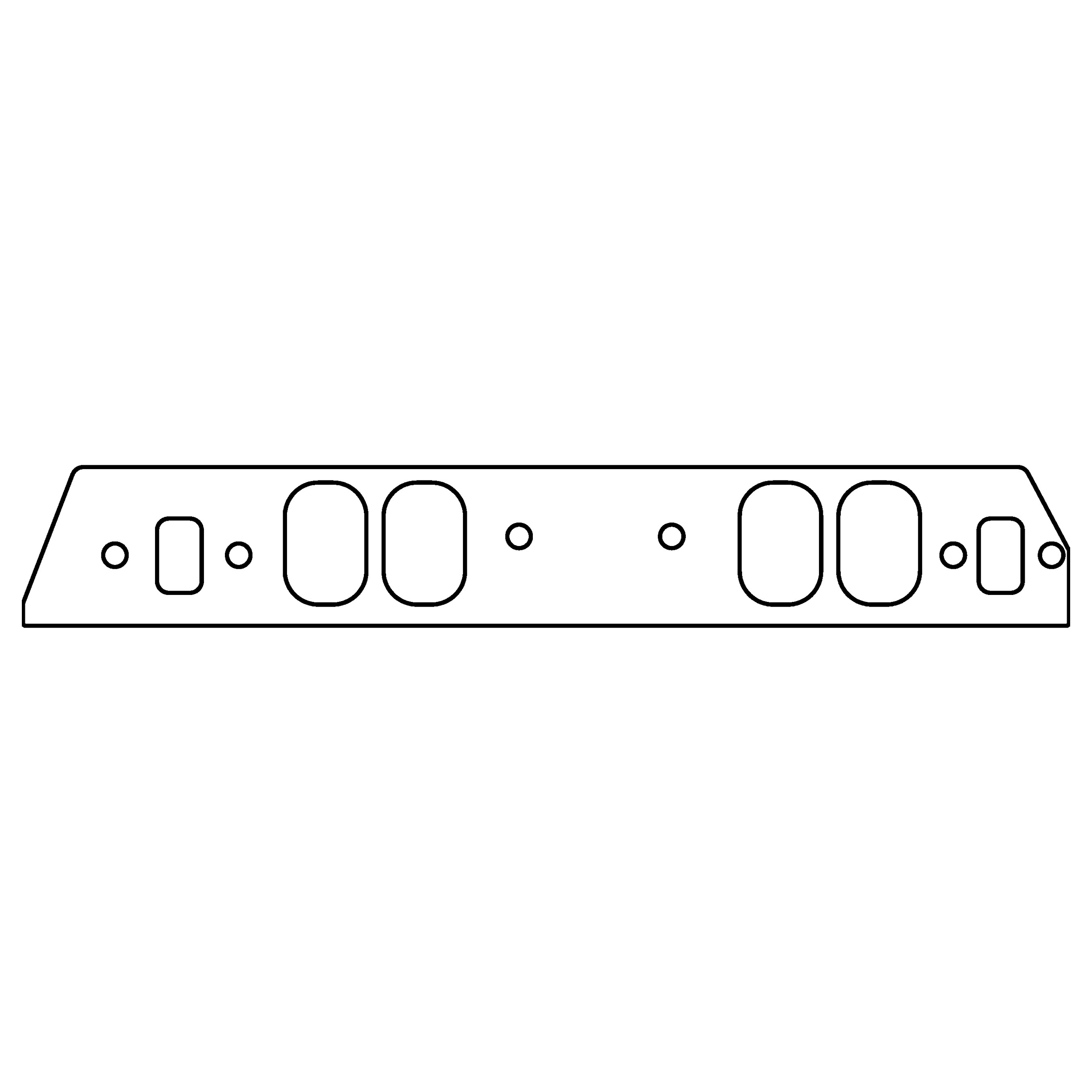 Cometic C15497-060 - Gasket Chevrolet MkIV / GM Gen-V/VI Big Block V8 .060in Fiber Intake Manifold Gasket