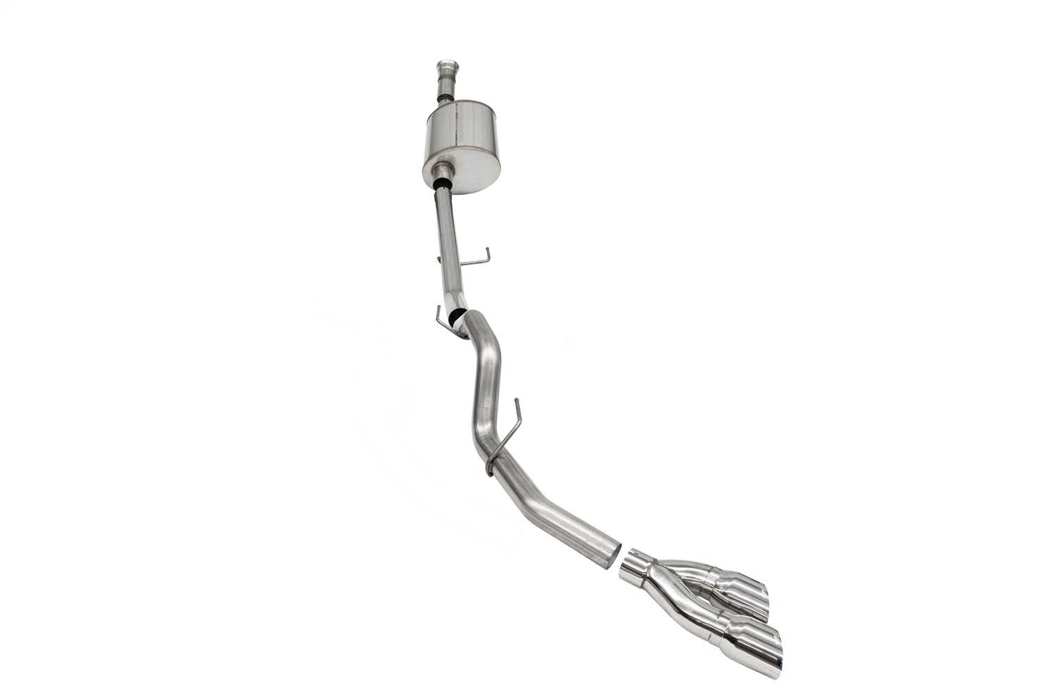 Corsa Performance 21157 - 2021-2025 Ford F-150 SuperCab/6.5in Bed 5.0L V8 Sport Cat-Back Single Side Exit-Polished