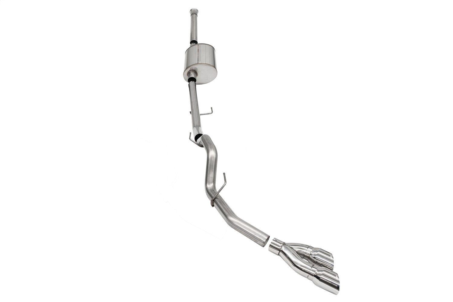 Corsa Performance 21160 - 2021-2025 Ford F-150 SuperCrew/6.5in Bed 5.0L V8 Sport Cat-Back Single Side Exit-Polished