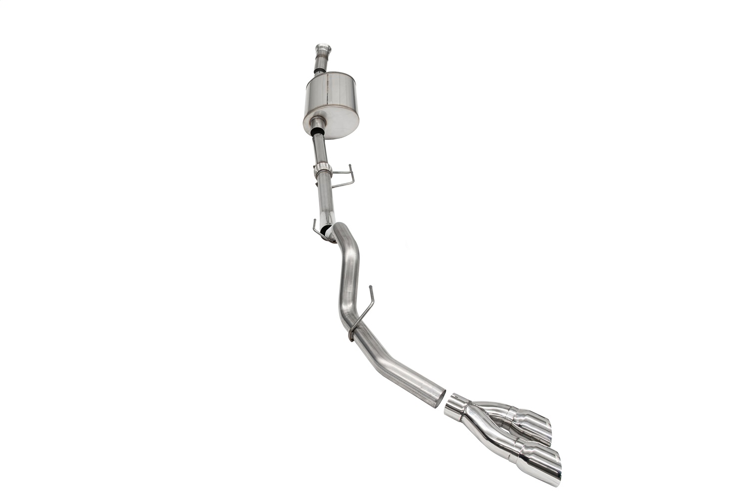 Corsa Performance 21166 - 2021-2025 Ford F-150 SuperCab/6.5in Bed 3.5L V6 Sport Cat-Back Single Side Exit-Polished Corsa Performance 21166 - 2021-2025 Ford F-150 SuperCab/6.5in Bed 3.5L V6 Sport Cat-Back Single Side Exit-Polished