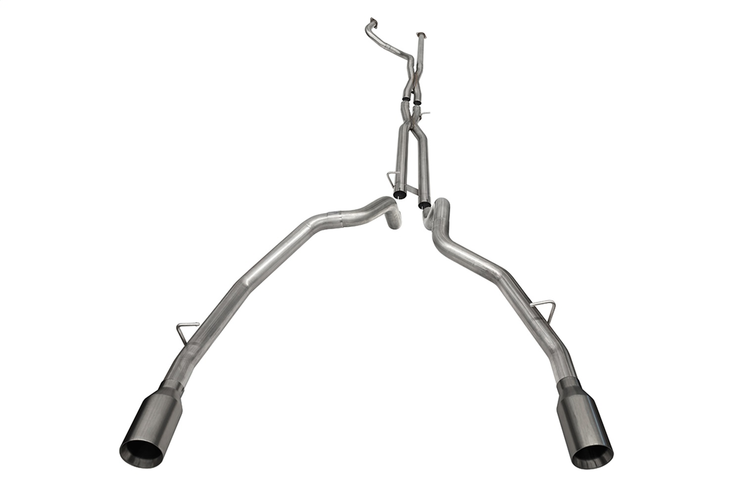 Corsa Performance 21190GNM - 2021-2024 Dodge Ram TRX Crew Cab Baja Catback Exhaust Dual Rear Gunmetal Tip