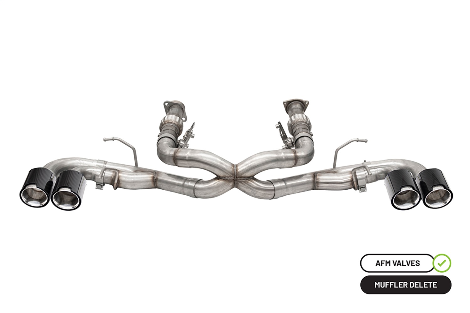 Corsa Performance 21102CF - 20-25 Chevrolet Corvette C8 RWD 3in Xtreme Cat-Back Exhaust w/4.5in Carbon Fiber Polished Tips