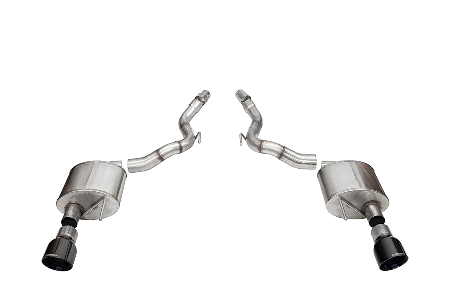 Corsa Performance 21272BLK - 2024+ Ford Mustang GT Sport Axle-Back Dual Rear Exit with 4.5in Black PVD Pro-Series Tips