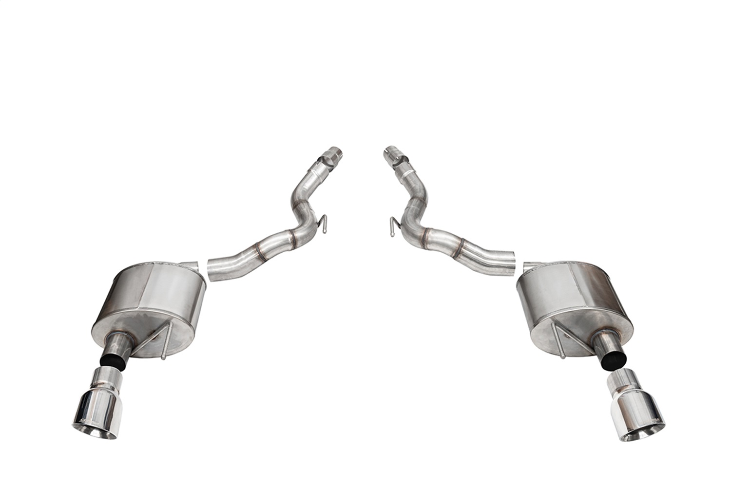 Corsa Performance 21272 - 2024-2025 Ford Mustang GT Sport Axle-Back Dual Rear Exit with 4.5in Polished Pro-Series Tips