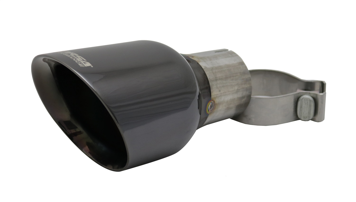 Corsa Performance TK008BLK - Single 4.5 Inch Black Pro-Series Tip (Clamp Included) 2.75 Inch Inlet Universal Stainless Steel  Performance