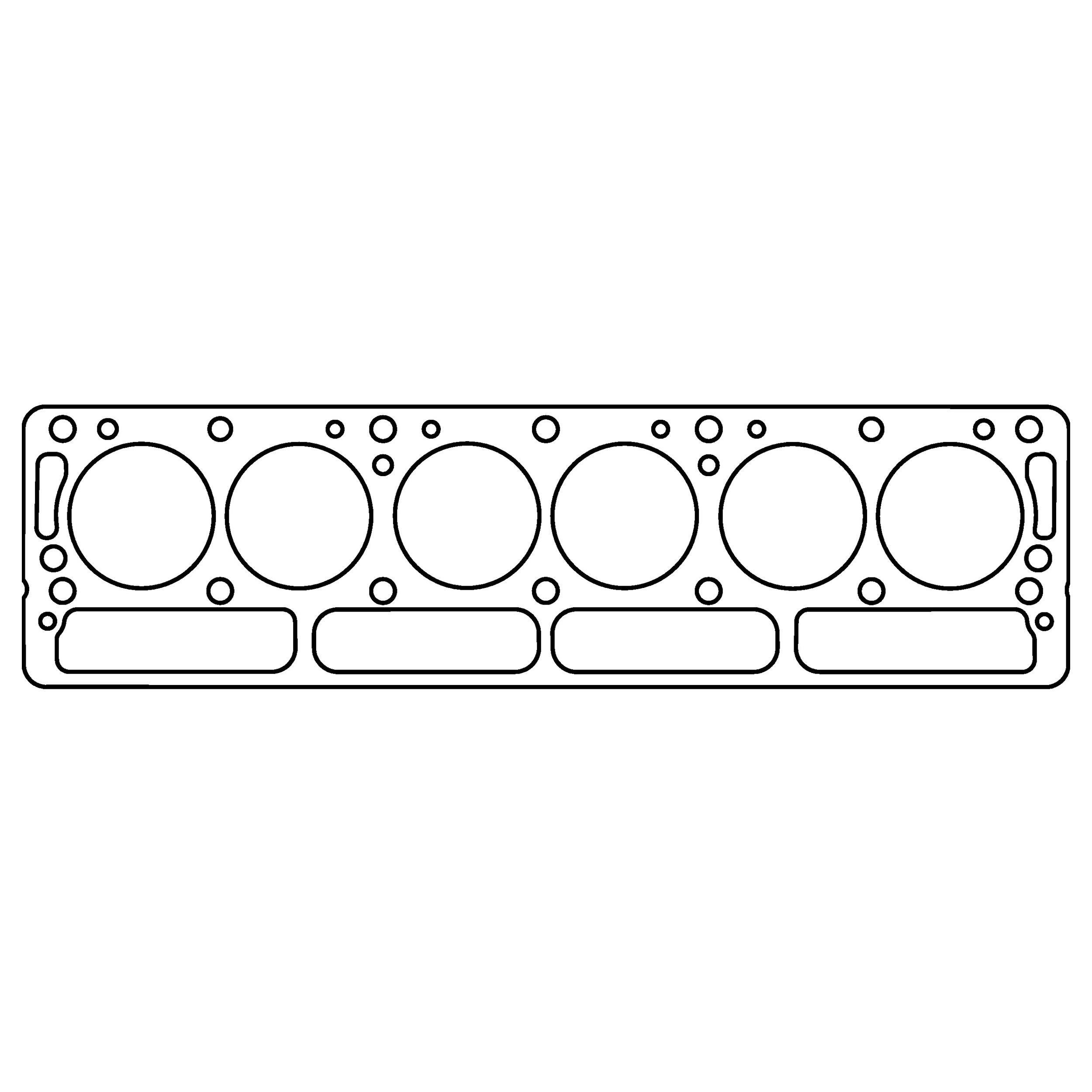 Cometic C4154-063 - Triumph 1968-1971 TR6 I6 .063in Copper Cylinder Head Gasket-76mm Bore-Without Recessed Block