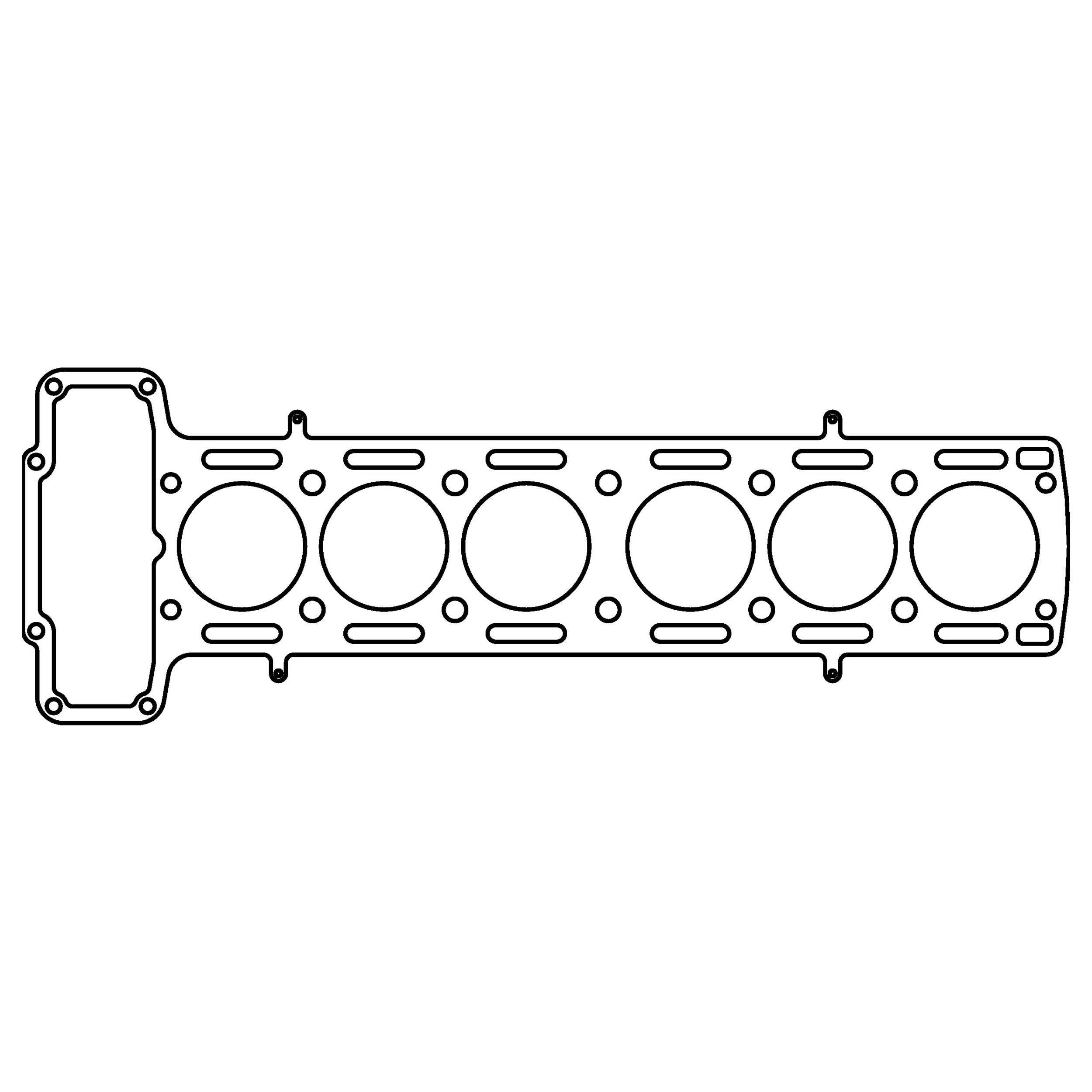 Cometic C4303-060 - Jaguar 3.4L XK6 .060in MLS Cylinder Head Gasket - 85mm Bore Cometic C4303-060 - Jaguar 3.4L XK6 .060in MLS Cylinder Head Gasket - 85mm Bore