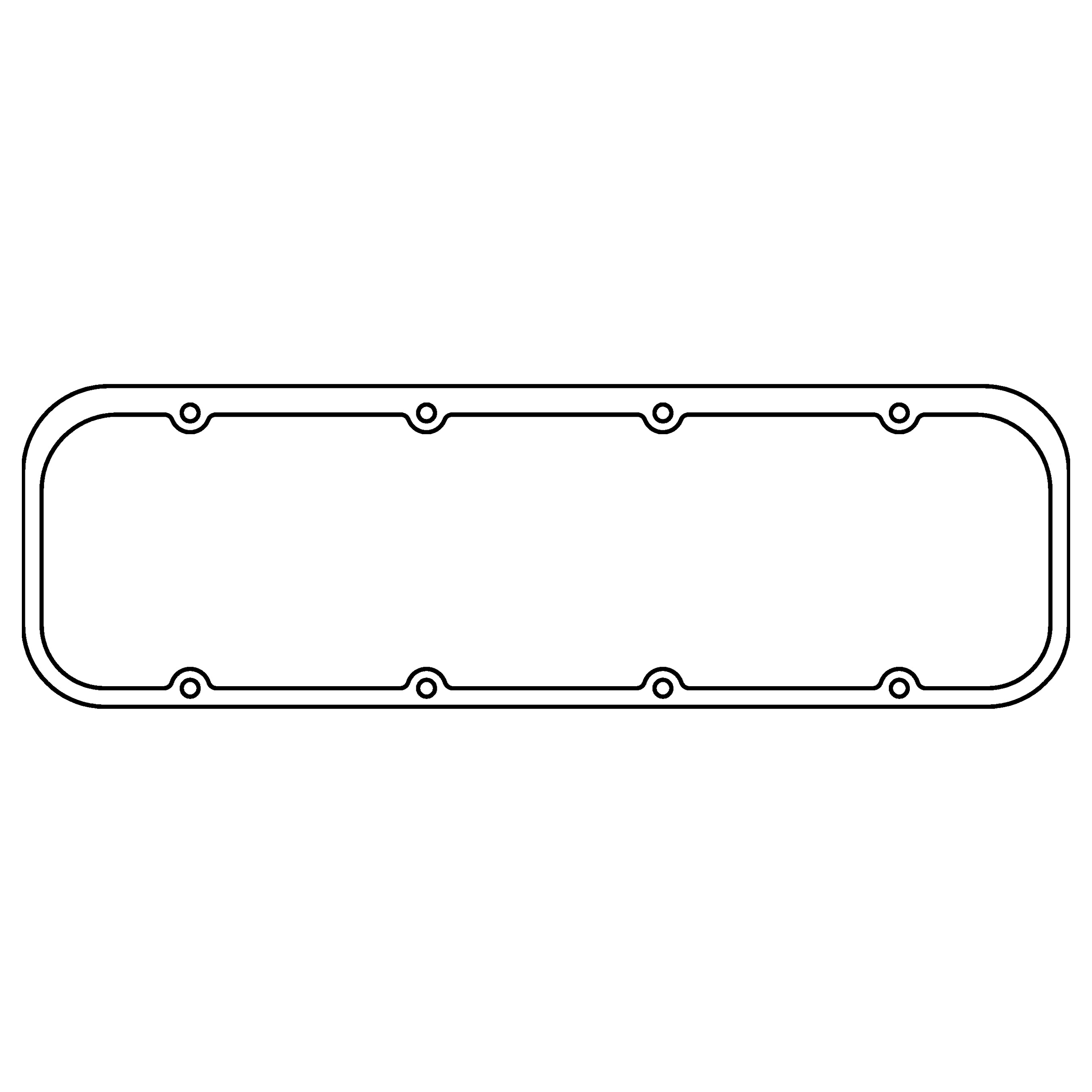 Cometic C5390-094 - Chevrolet Gen-1 Small Block V8 .094in Fiber Valve Cover Gasket Splayed Valve Head