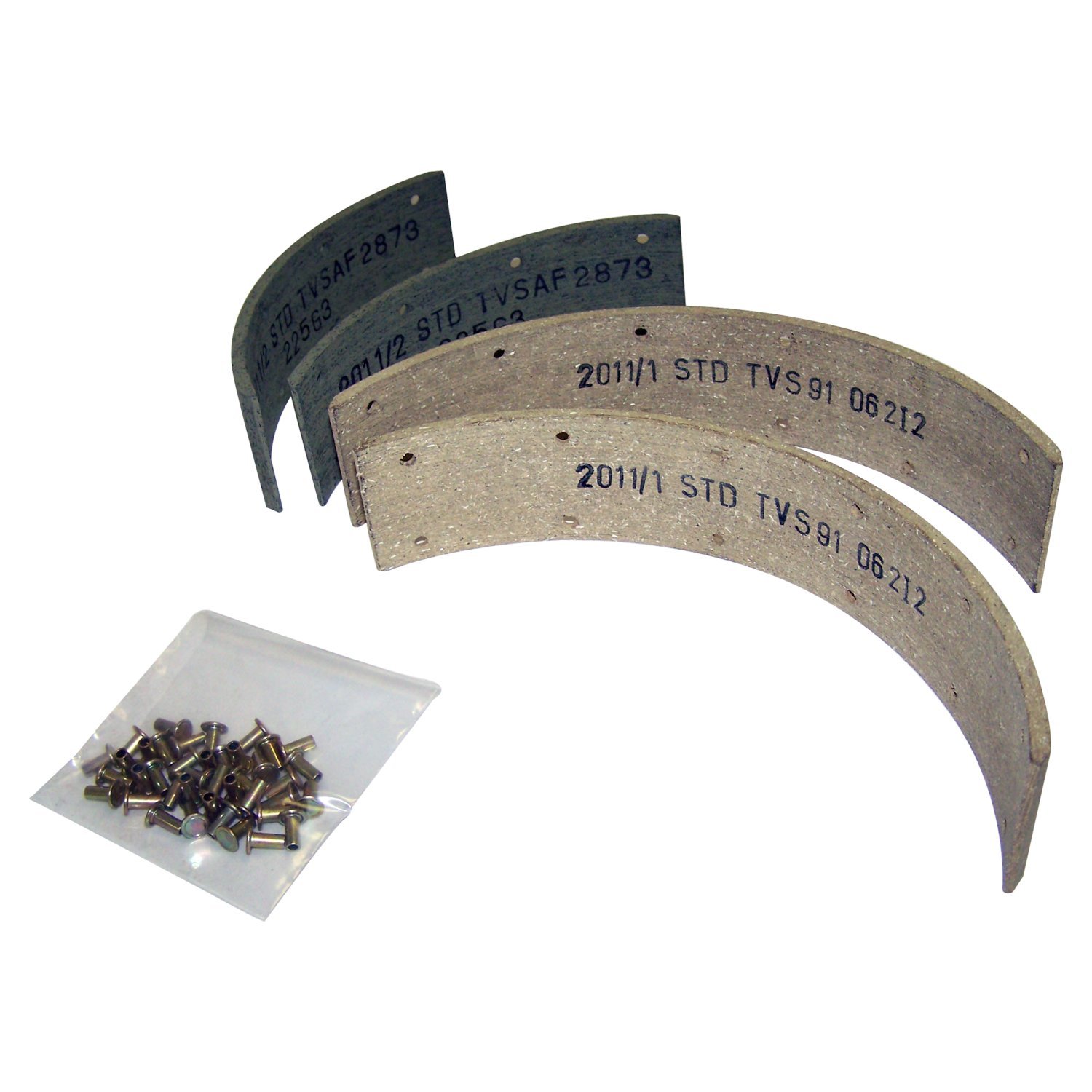 Crown Automotive Jeep Replacement 116600 - Brake Lining Set for Select 41-68 Vintage Jeep MB CJS, M38, M38-A1 w/ 9" Brakes