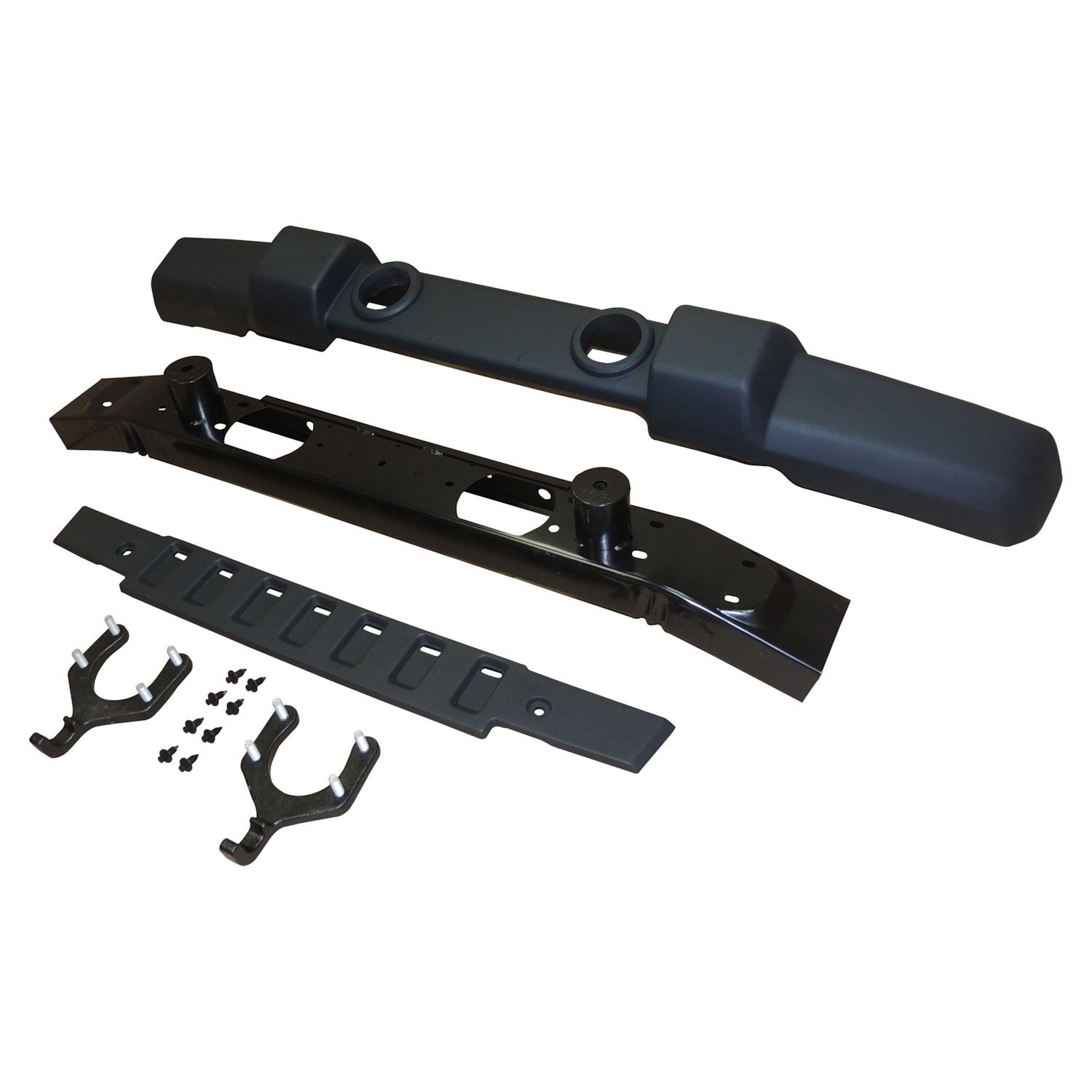 Crown Automotive Jeep Replacement 1FN67K - Front Bumper Kit for 2007-2018 Jeep JK Wrangler w/ Plastic Front Bumper Crown Automotive Jeep Replacement 1FN67K - Front Bumper Kit for 2007-2018 Jeep JK Wrangler w/ Plastic Front Bumper