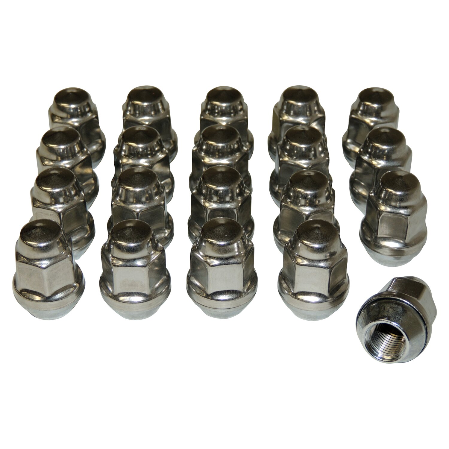 Crown Automotive Jeep Replacement 4006956K - 20 Piece Lug Nut Kit for Select Jeep JK,TJ,YJ,WK,WJ,ZJ,XK,KK,KJ,XJ,MJ Models