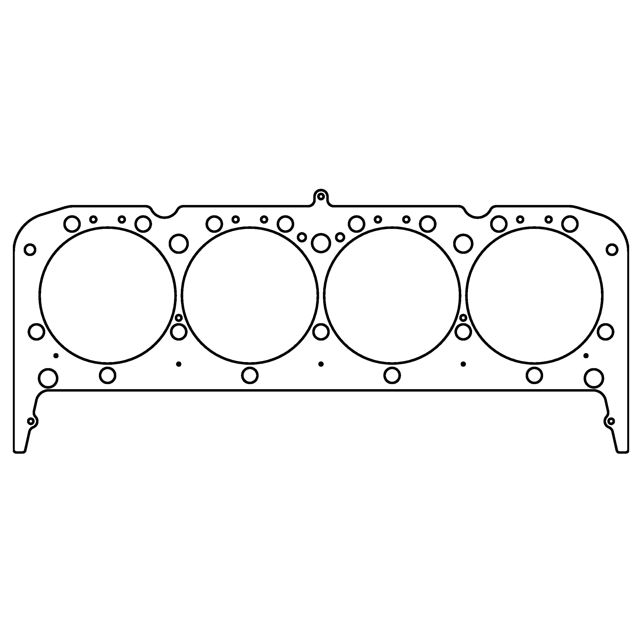 Cometic C5472-040 - GM SB2.2 Small Block V8 .040in MLS Cylinder Head Gasket - 4.190in Bore - With Steam Holes