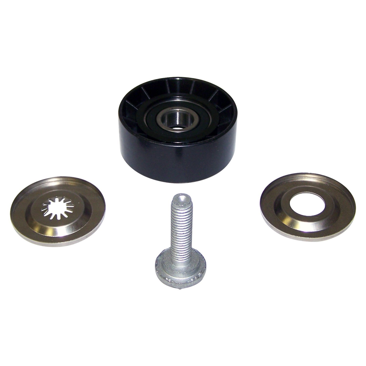 Crown Automotive Jeep Replacement 4891797AA - Upper Drive Belt Idler Pulley for 07-17 Jeep Patriot / Compass w/ 2.0L Gas, 2.4L Crown Automotive Jeep Replacement 4891797AA - Upper Drive Belt Idler Pulley for 07-17 Jeep Patriot / Compass w/ 2.0L Gas, 2.4L