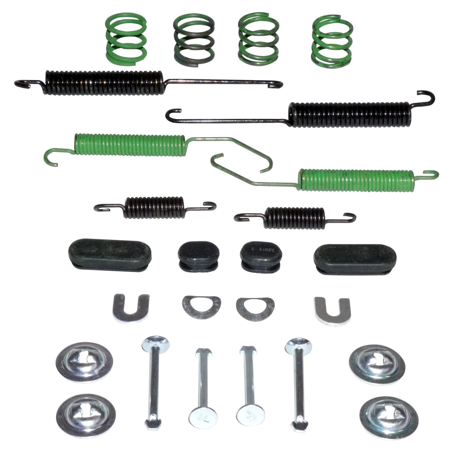 Crown Automotive Jeep Replacement 5191307K - Rear Drum Brake Hardware Kit for 07-17 Jeep MK Compass/Patriot w/ Rear Drum Bks