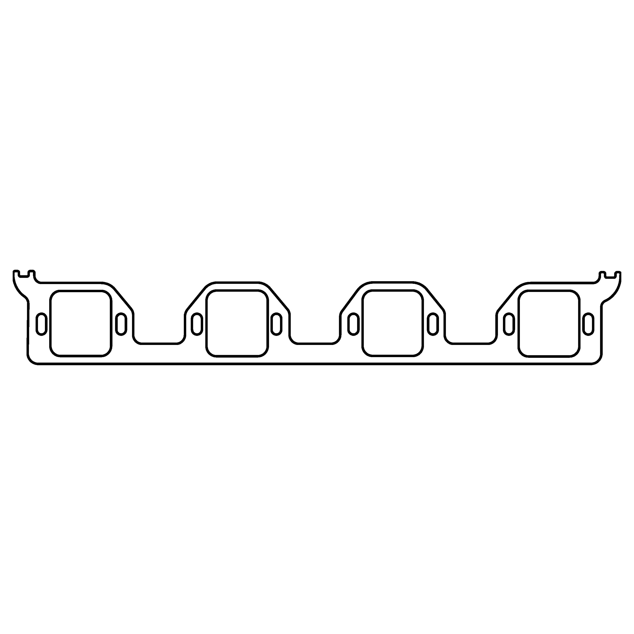 Cometic C5598-188 - Chrysler Gen-2 Hemi .188in Fiber Intake Manifold Gasket Set-1.856in x 2.009in Rectangle Port