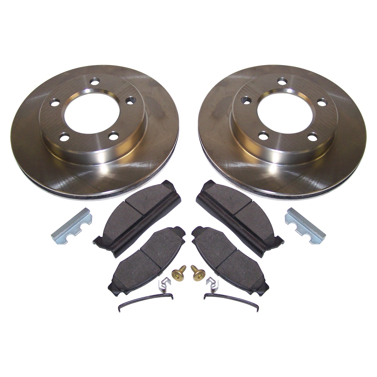 Crown Automotive Jeep Replacement 5358568RK - Front Disc Brake Service Kit for Select 78-81 CJ-5, CJ-7, CJ-8 w/ 6 Bolt Flange