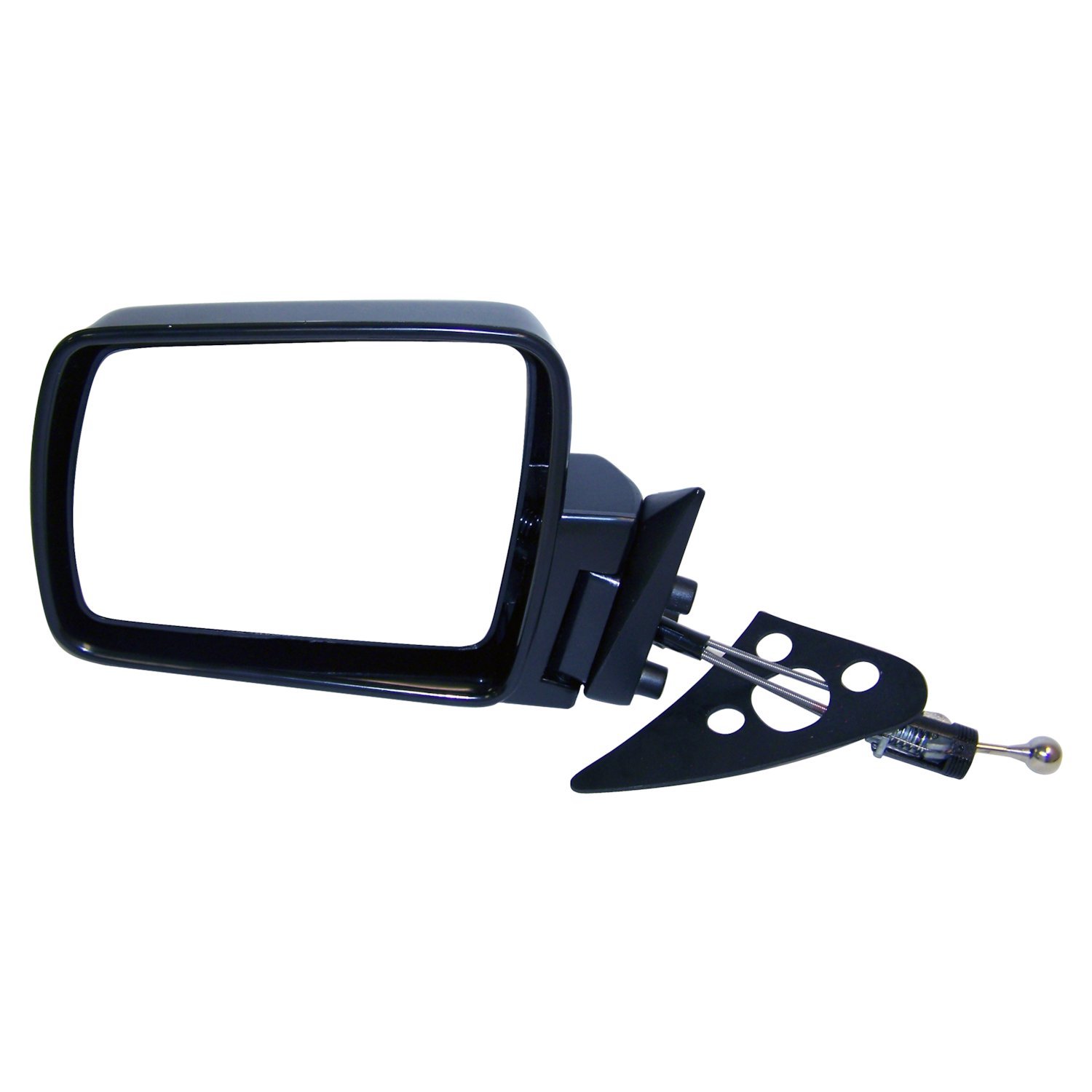 Crown Automotive Jeep Replacement 55034123 - Left Manual Remote Folding Mirror for 1984-1996 XJ Cherokee, MJ Comanche, Black Crown Automotive Jeep Replacement 55034123 - Left Manual Remote Folding Mirror for 1984-1996 XJ Cherokee, MJ Comanche, Black