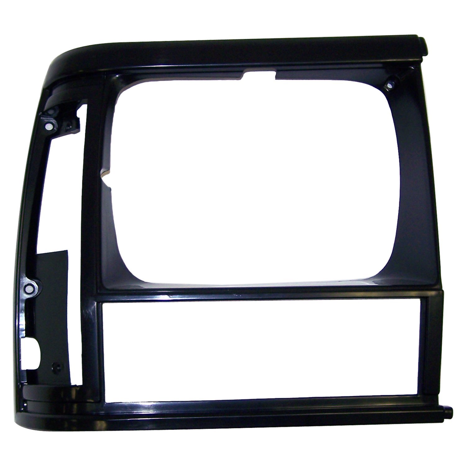 Crown Automotive Jeep Replacement 55054930 - Flat Black Right Headlight Bezel for 91-96 XJ Cherokee & 91-92 MJ Comanche