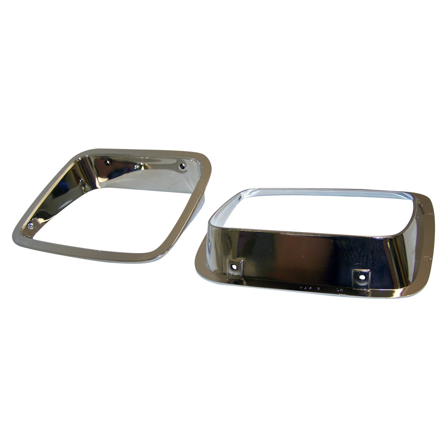 Crown Automotive Jeep Replacement 56003104K - Chrome Headlight Bezel Kit for 87-95 Jeep YJ Wrangler Crown Automotive Jeep Replacement 56003104K - Chrome Headlight Bezel Kit for 87-95 Jeep YJ Wrangler