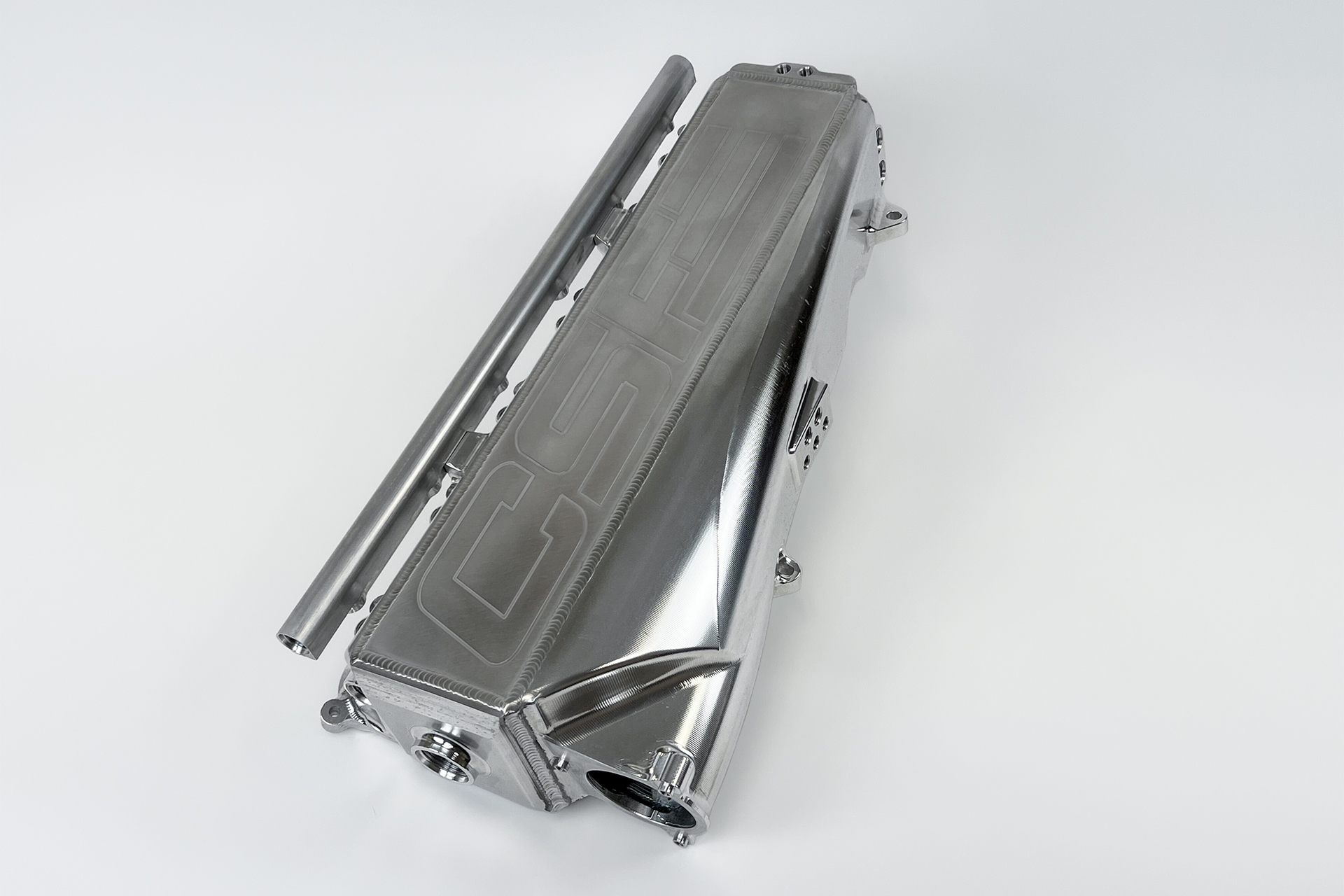 CSF 8400 - Gen 2 B58 Race X Charge-Air-Cooler Manifold - Raw Billet Aluminum Finish CSF 8400 - Gen 2 B58 Race X Charge-Air-Cooler Manifold - Raw Billet Aluminum Finish