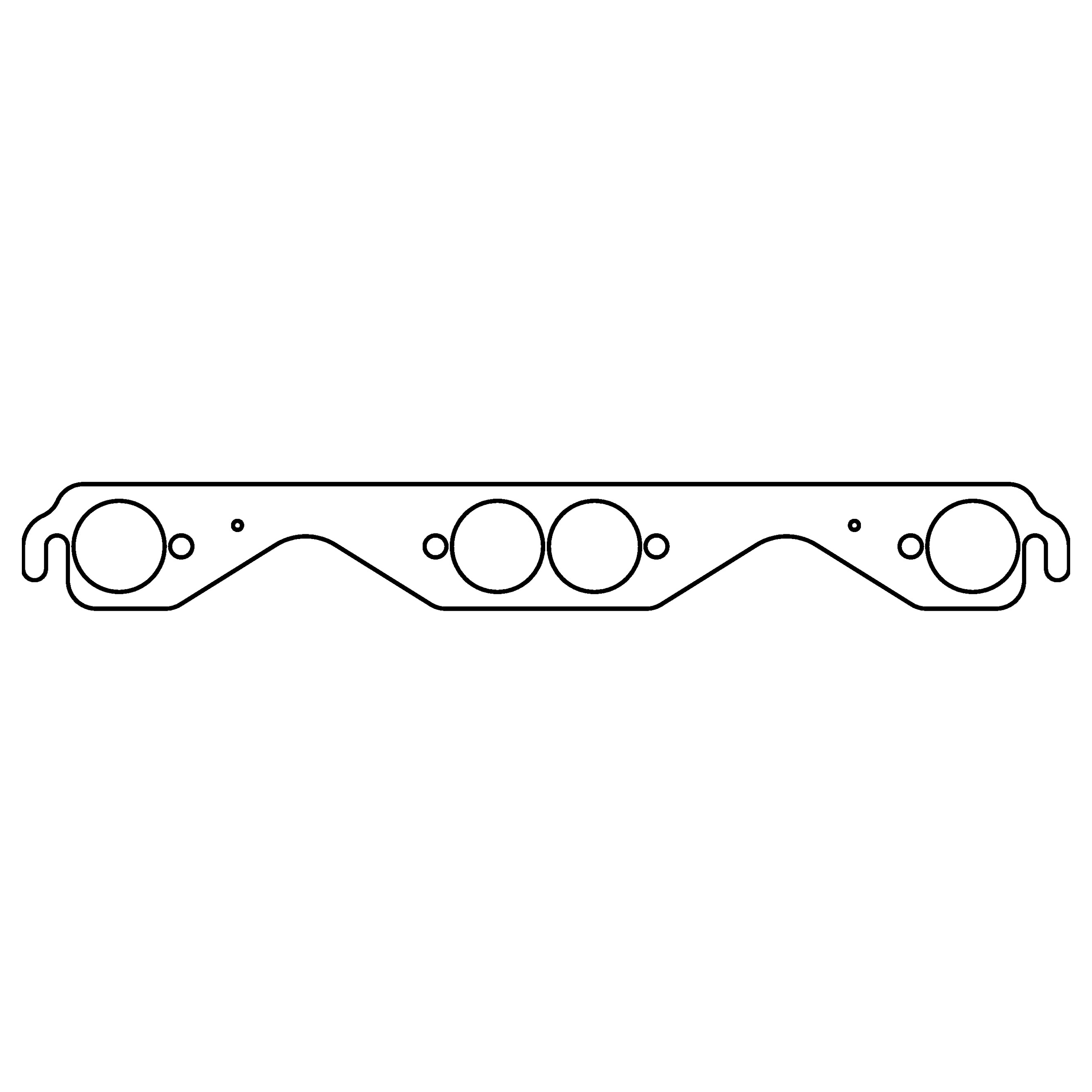 Cometic C5893AM - Chevrolet Gen-1 Small Block V8 .064in AM Exhaust Manifold Gasket Set - 1.625in Round Ports