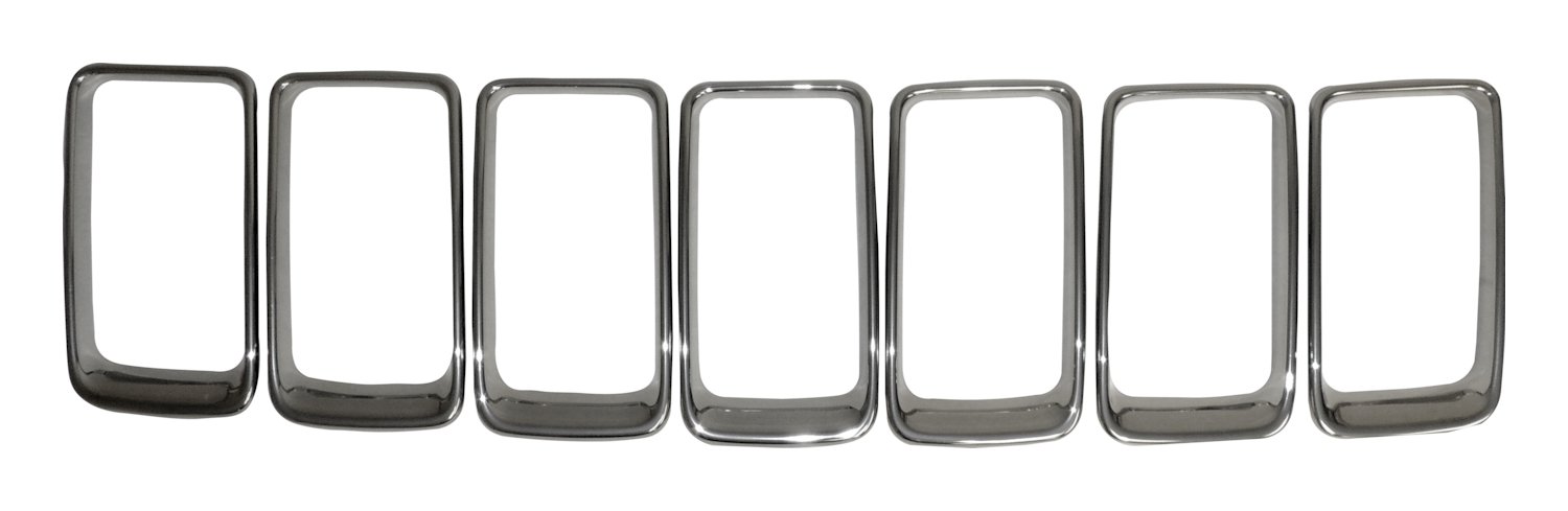 Crown Automotive Jeep Replacement 68285652AA - Crown Brushed Platinum Grille Insert Set for 2015-2016 Jeep WK Grand Cherokee