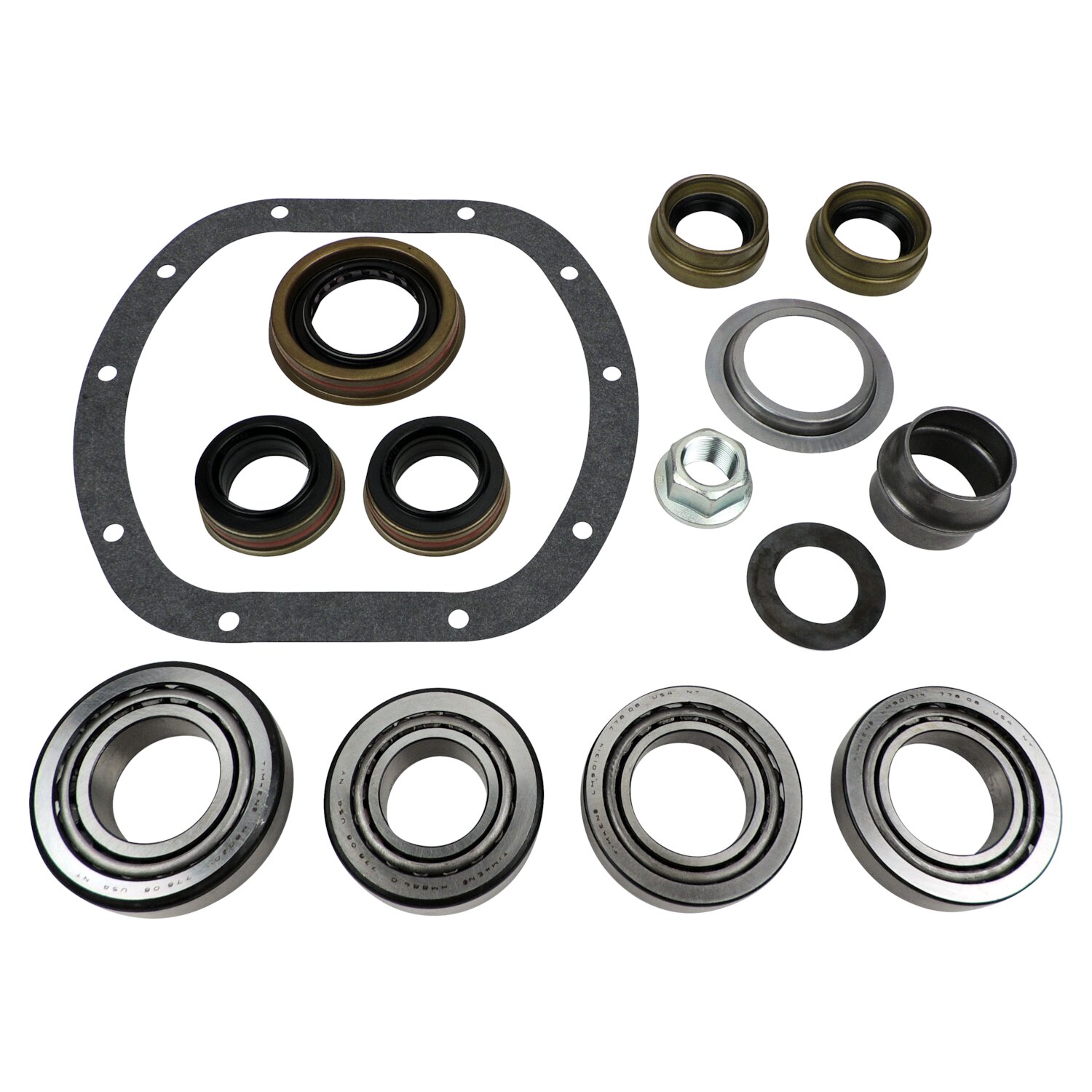 Crown Automotive Jeep Replacement D30JKMASKIT - Differential Overhaul Kit 07-18 Jeep JK Wrangler, KK Liberty w/ D30 Front Axle