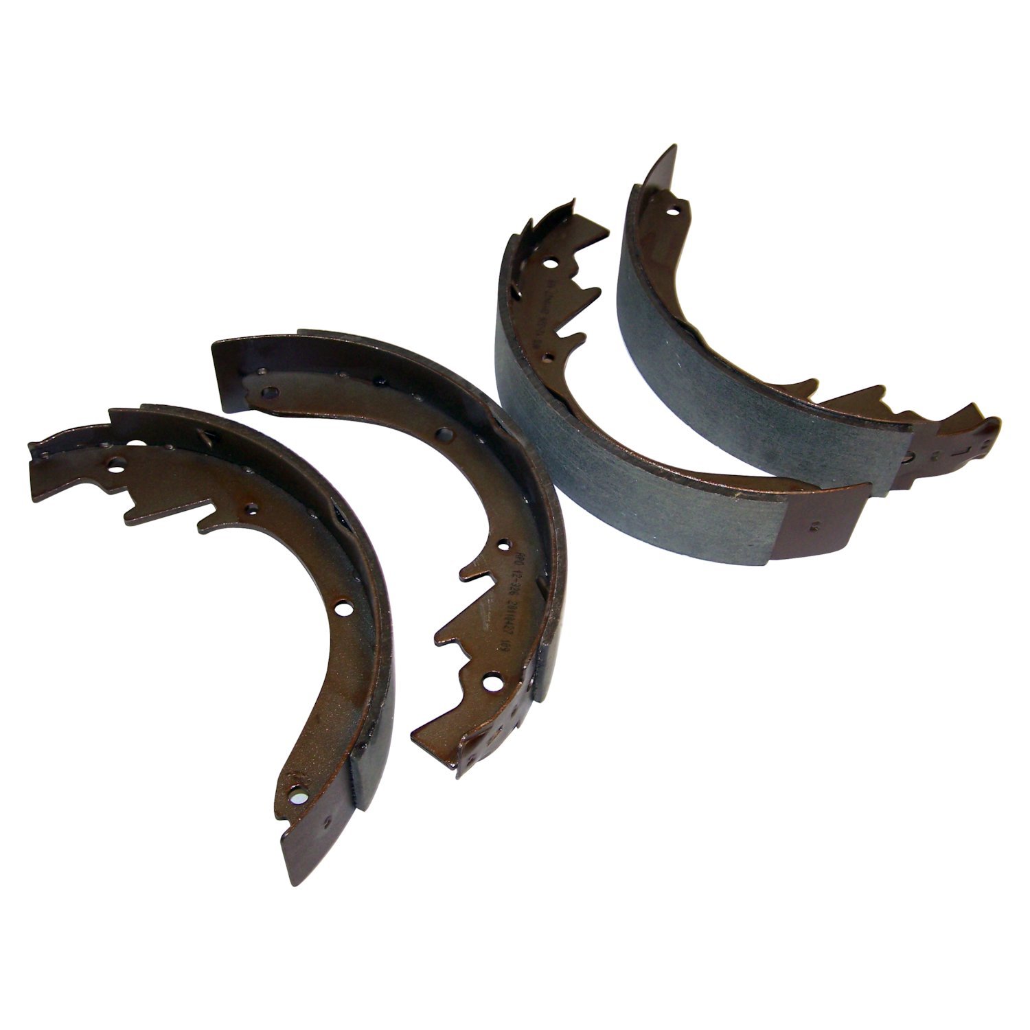 Crown Automotive Jeep Replacement J8120393 - Front or Rear Brake Shoe Set for 1966-1971 Jeep CJ-5, CJ-6, C101 w/ 10" Brakes