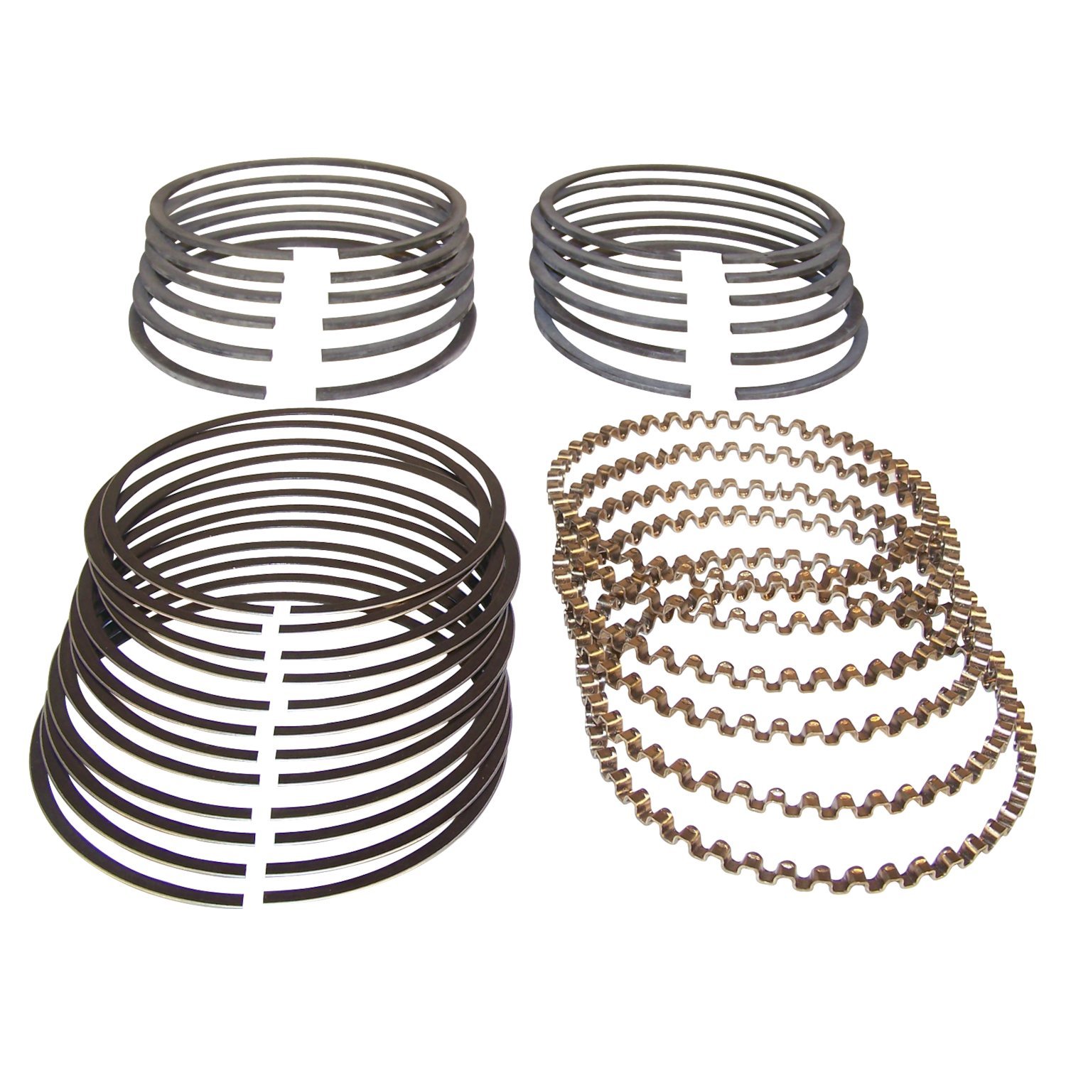 Crown Automotive Jeep Replacement J8121684 - Oversize .010" Piston Ring Set for Multiple 1965-90 Jeep Models w/ 6 cyl. engs
